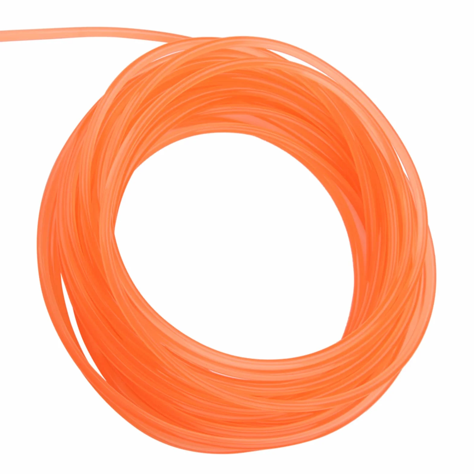 Correas redondas de uretano de alto rendimiento PU 5mm 10m para transmisión naranja