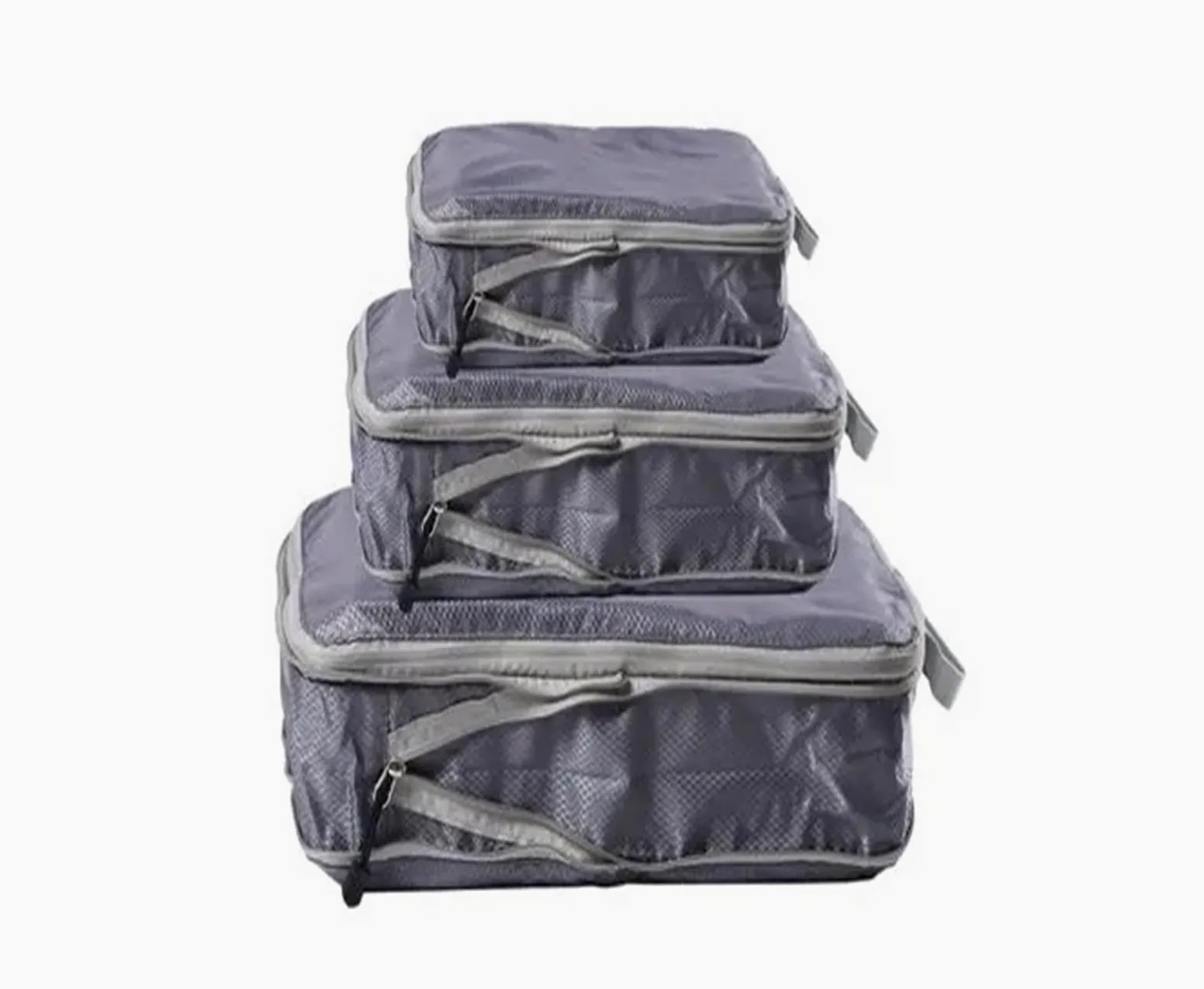 Juego de organizadores de equipaje Cubos de embalaje plegables y comprimibles, bolsa de viaje impermeable, maleta de nailon, portátil con bolso, organizador de equipaje