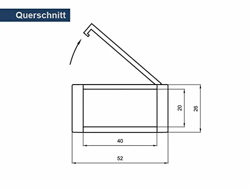 Cadena de energía CK 20, 40 mm, incluye elementos de conexión, longitud a elegir