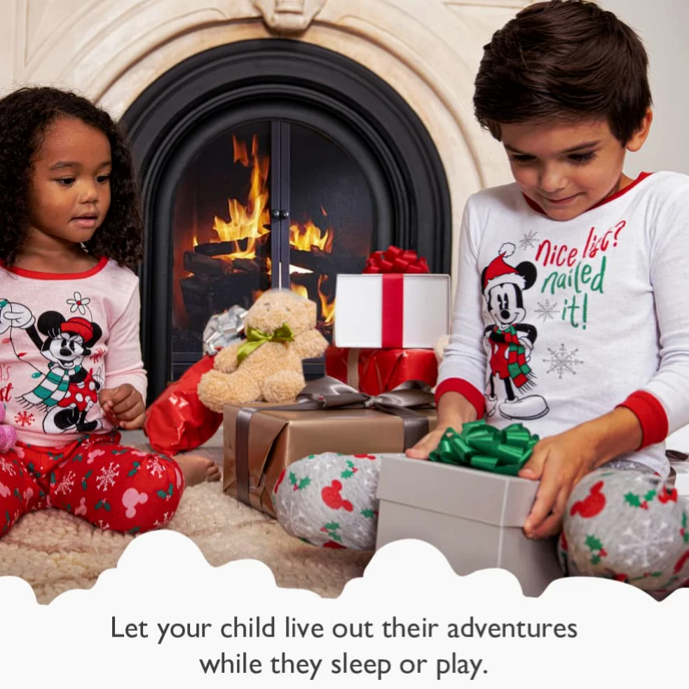 Disney Mickey Mouse Family Sleep Juego de Pijama Unisex niños