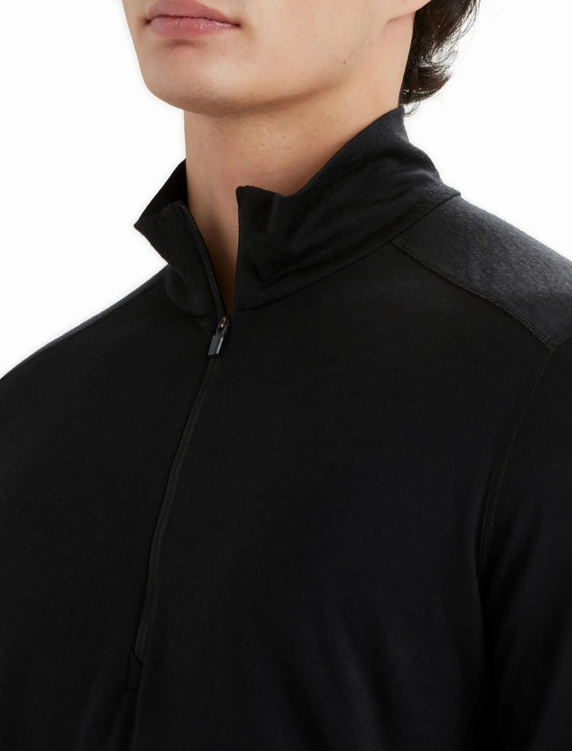 Icebreaker M 200 Oasis LS Half Zip Gritstone HTHR-013