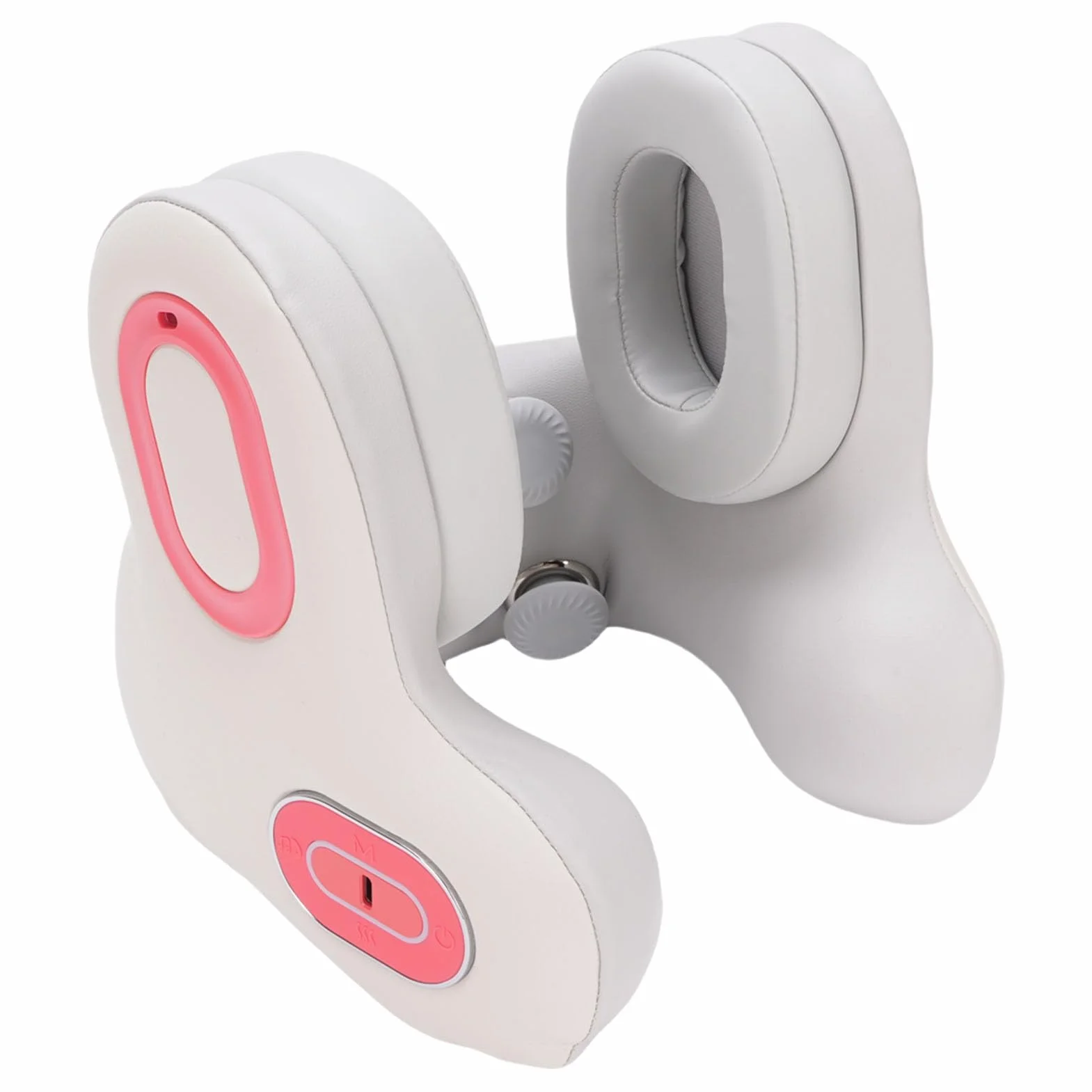 Fabater Almohada de Viaje para el Cuello en Forma de U con Bluetooth y Cancelación de Ruido Calefacción para Vuelos y Viajes por Carretera Cómodos Cuero 1500 MAh