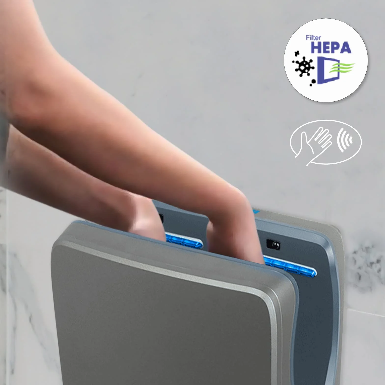 Jofel Secamanos Óptico Jet Tifón 1550W 540 Km/h ABS Antibacteriano AA25950 Grafito