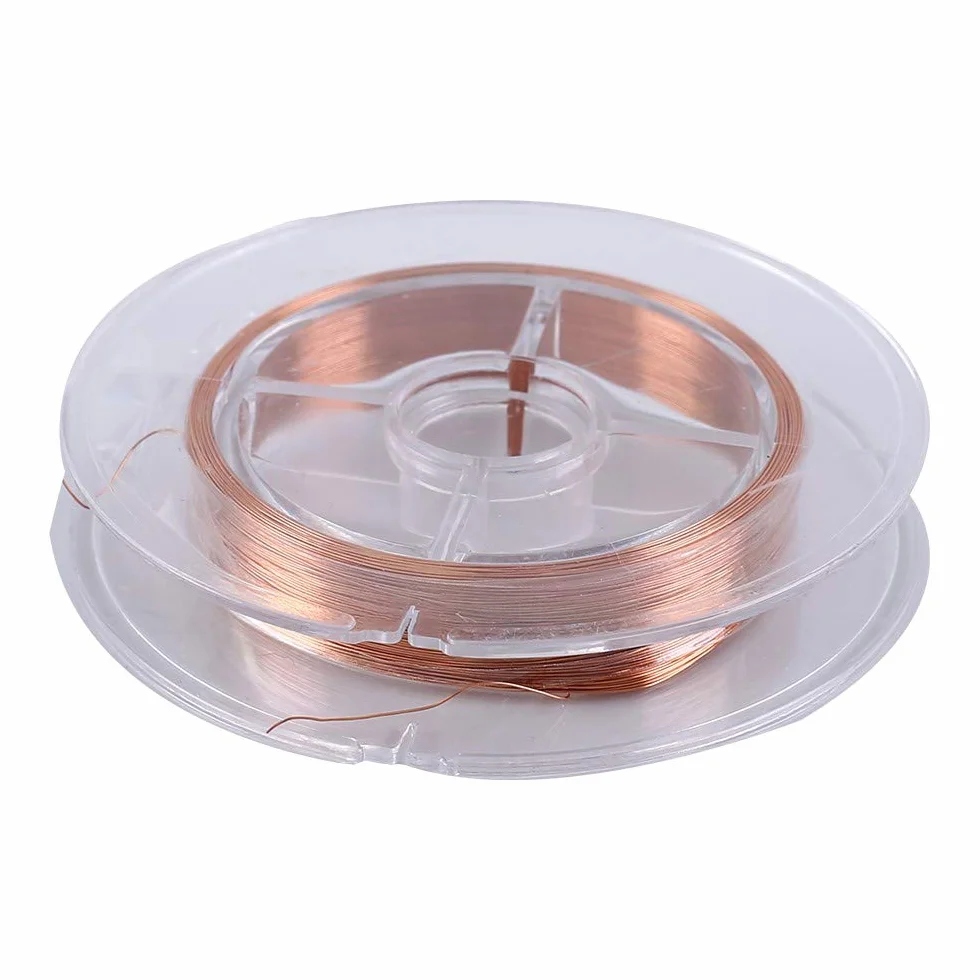 Alambre magnético 0,2 mm x 50m cobre esmaltado para inductores transformadores motor