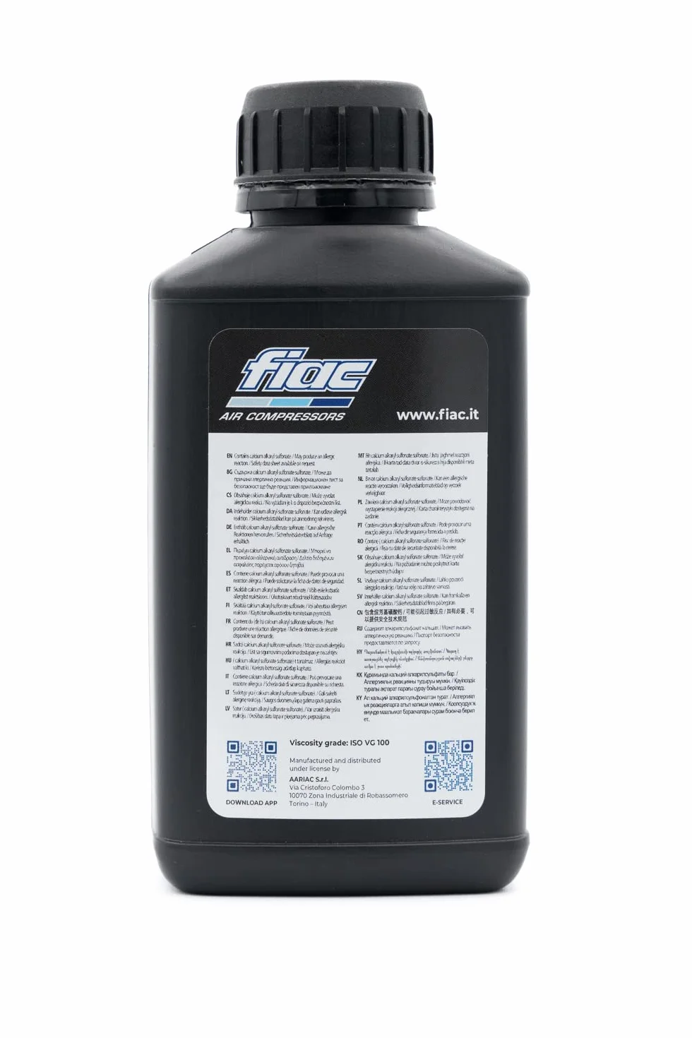 FIAC Performance Oil Aceite Lubricante para Compresores de Pistón 250 ml