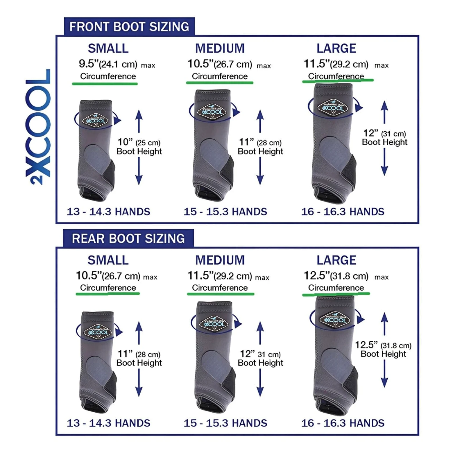 Professional's Choice 2XCOOL - Botas Deportivas de Medicina para Caballos | Diseño Protector y Transpirable para máxima Comodidad y Durabilidad en Caballos Activos | Paquete económico de 4