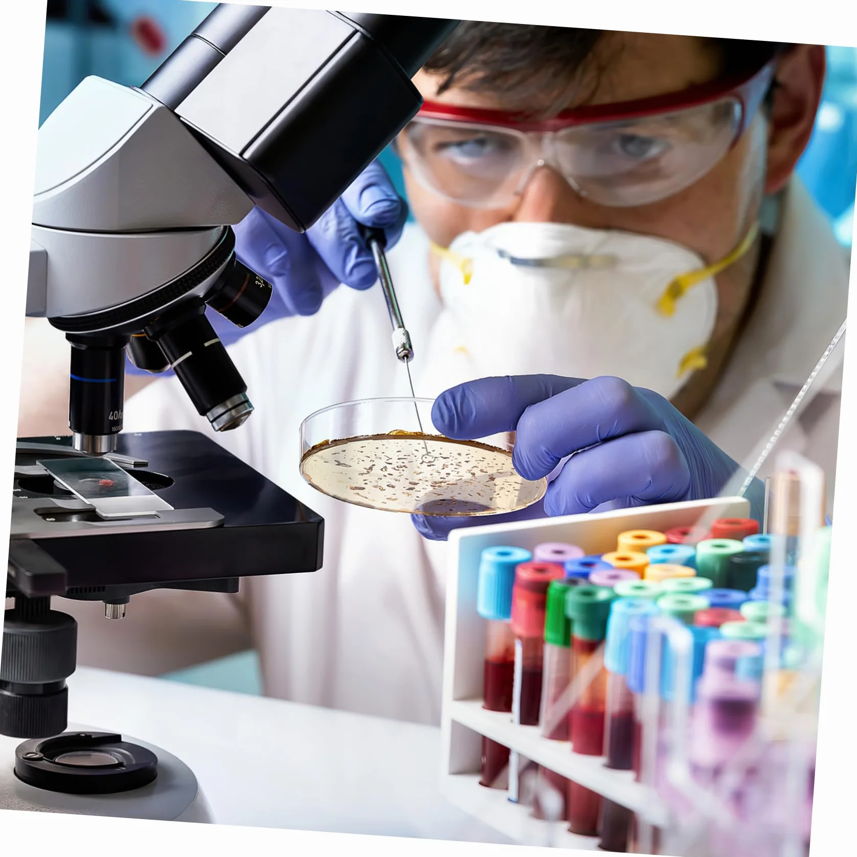 Placas De Petri Prellenadas De Agar Nutritivo 7cm, 10 Unidades, Esterilizadas Para Laboratorio