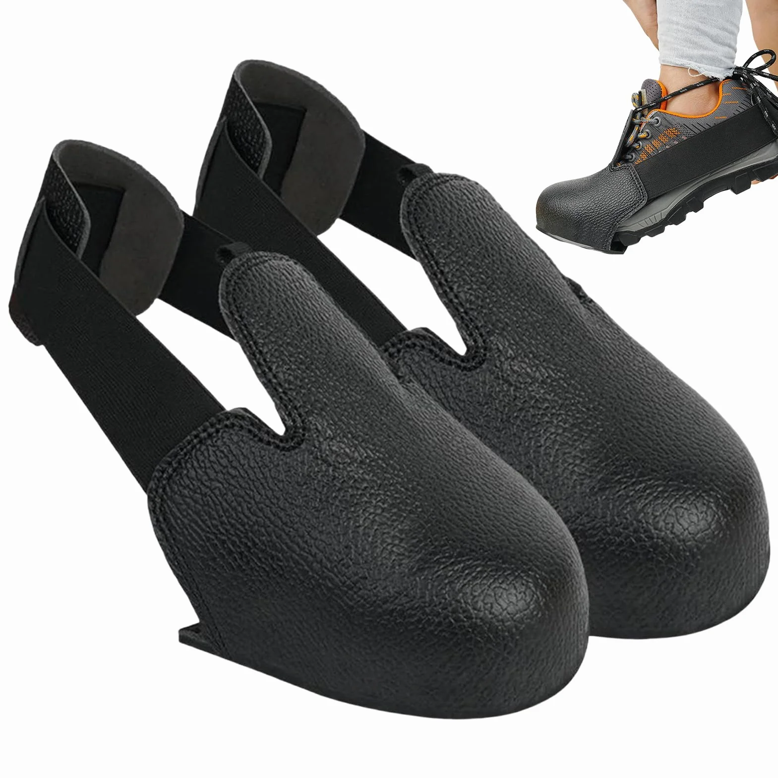 Puntas de acero para zapatos, 1 par de plantillas de punta compuesta a prueba de golpes | Protección para el trabajo y el ocio - Accesorios para zapatos - Ideal para familias y seres