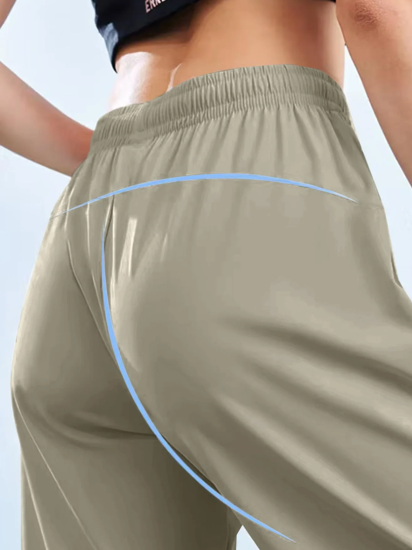 Pantalones de senderismo para mujer, ligeros, cómodos, transpirables, de secado rápido, elásticos, con bolsillo con cremallera