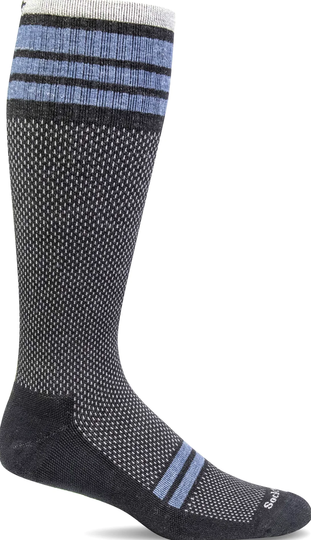 Sockwell Men's Speedway Firm Graduated Compression Sock, Black - M/L