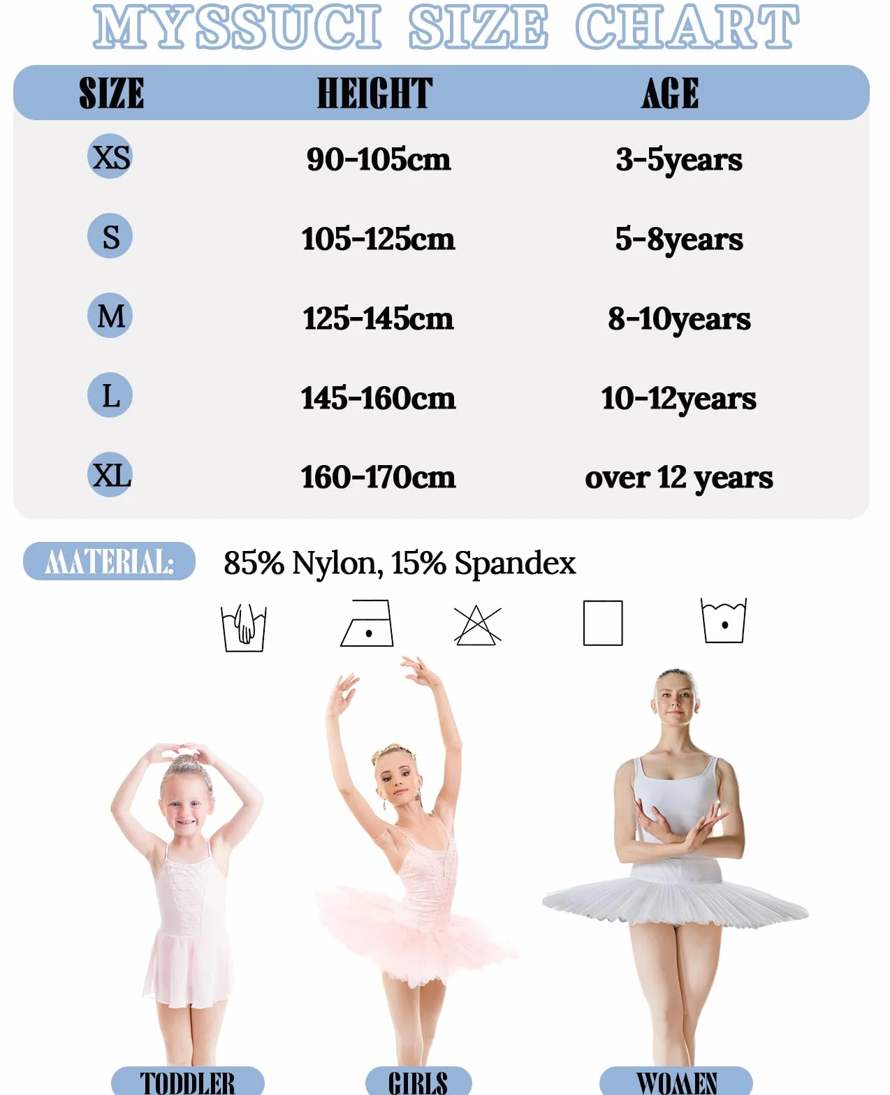 Medias Ballet Niña Mujer 90D Convertibles Paquete 3