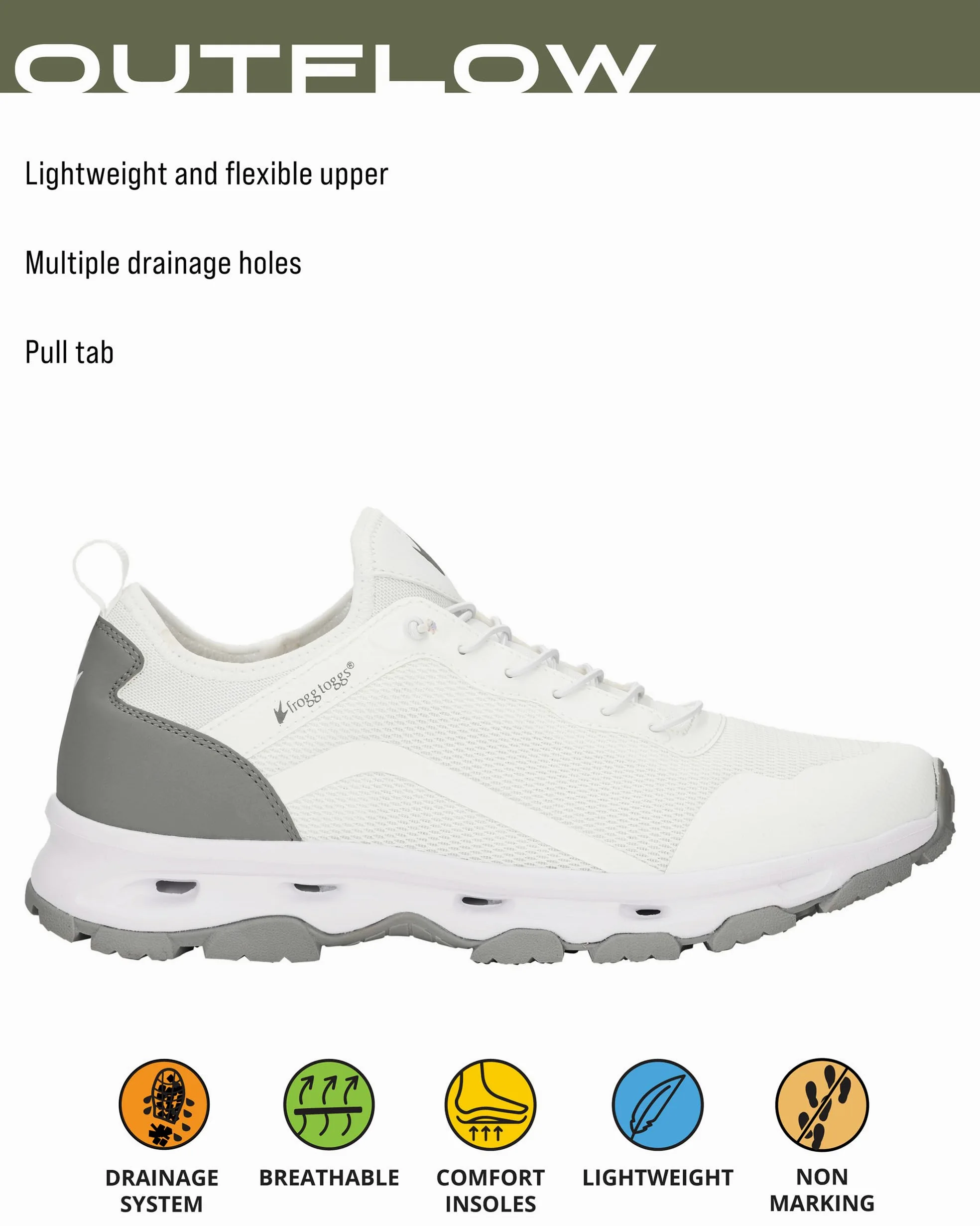 FROGG TOGGS Outflow Drain Shoe Water para hombre