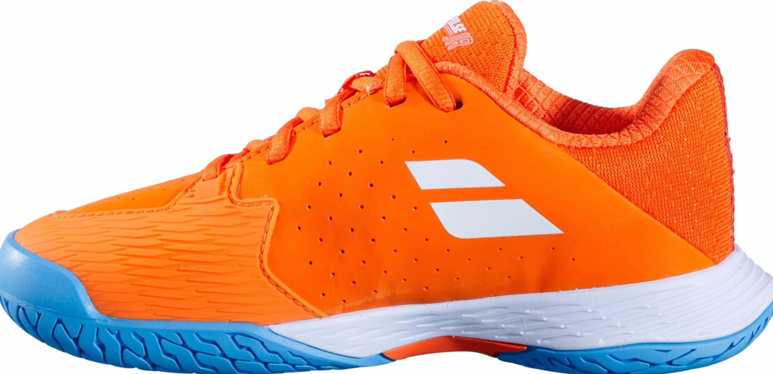 Babolat Niños Prop Jr 3 AC Zapatillas De Tenis Zapatilla Todas Las Superficies Naranja-Blanco EU Neu