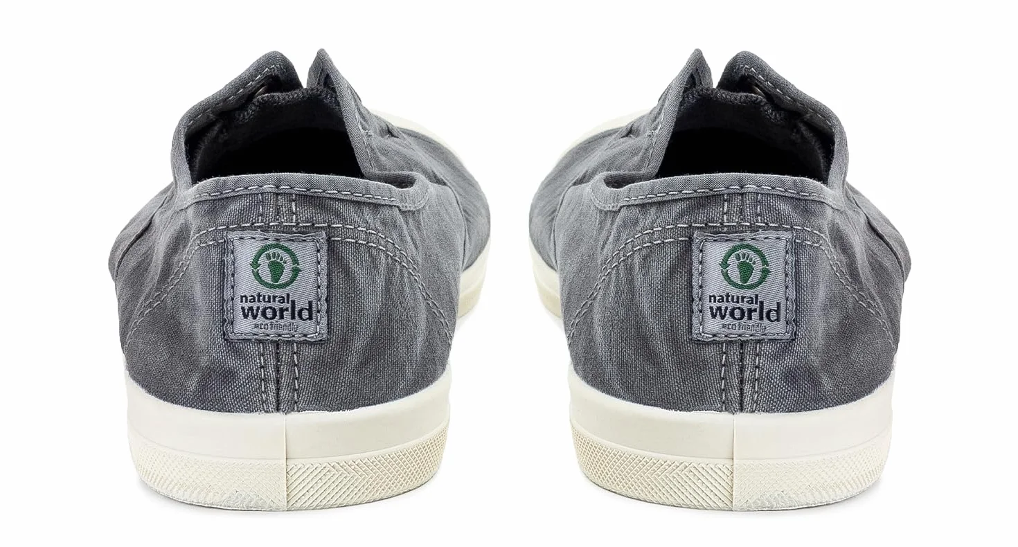 Natural World Eco 3102E Old Condor Zapatillas de Lona Unisex Algodón Orgánico Suela Caucho Natural Fabricadas España Veganas