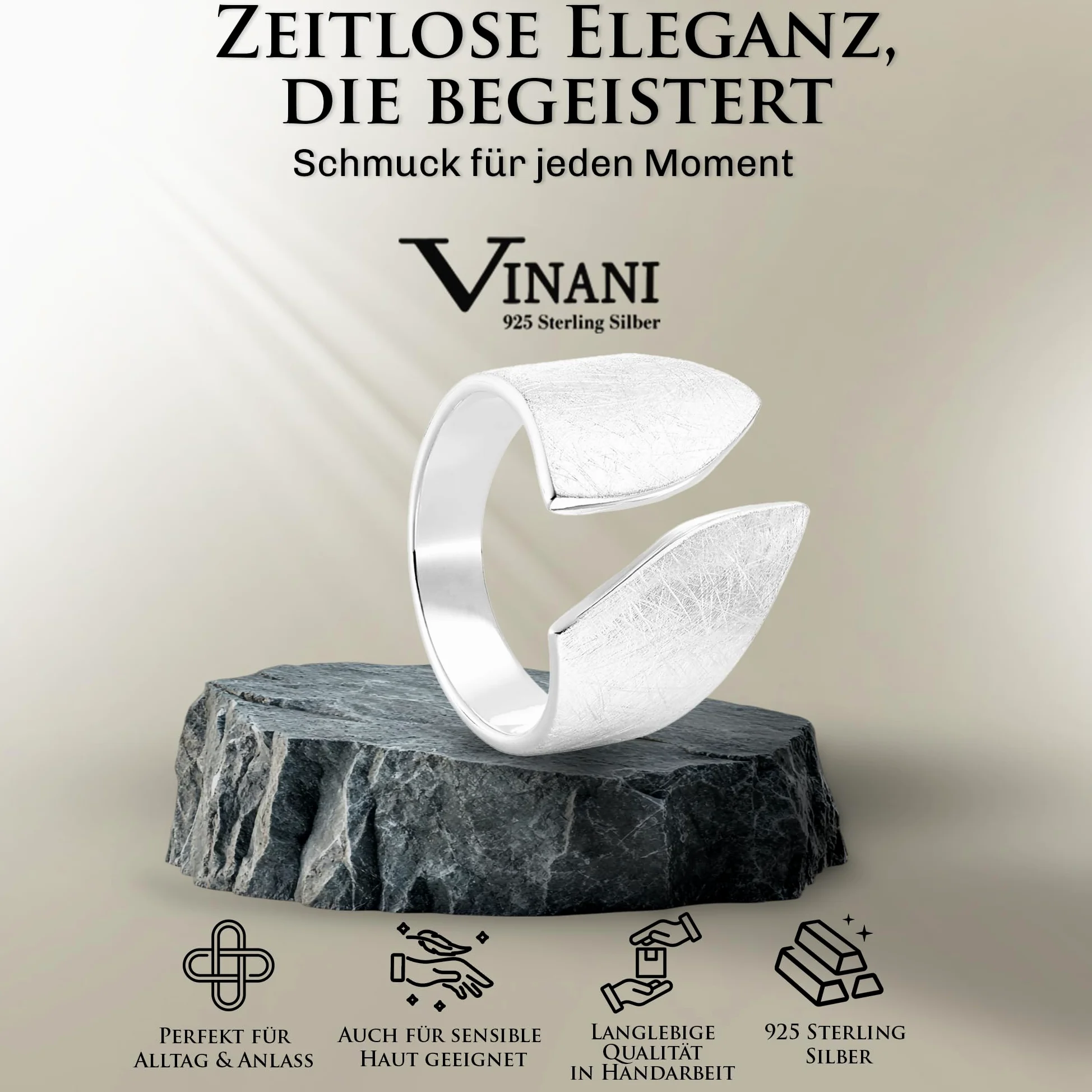 Vinani Mujer plata de ley 925 plata