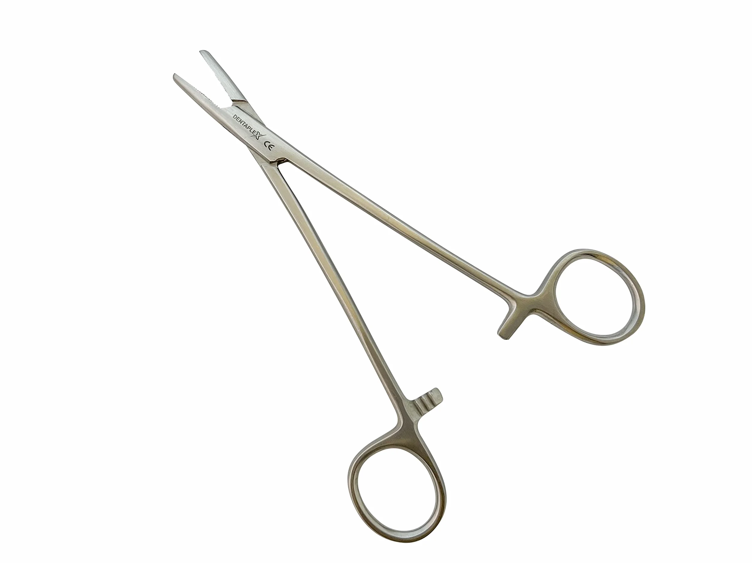 Pinzas de bloqueo automático, abrazadera de perforación de sutura, herramienta quirúrgica veterinaria