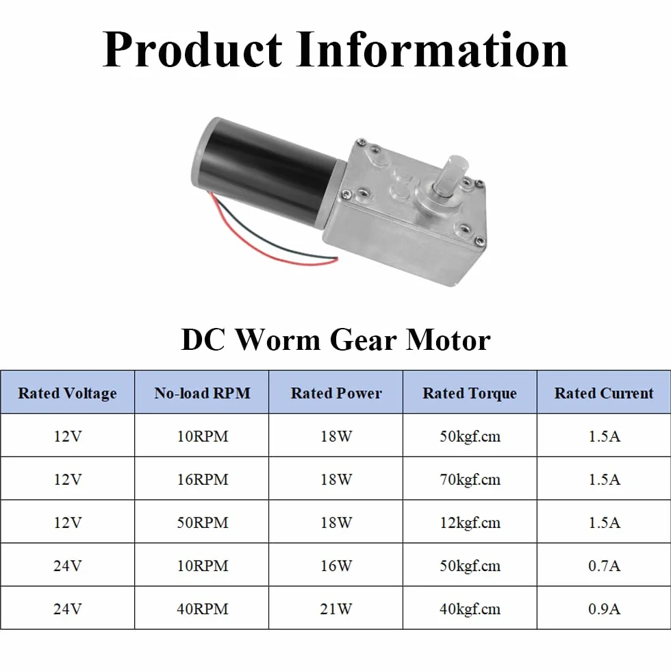Motor de engranaje helicoidal 12 V 16 rpm 8 mm reductor eléctrico reversible