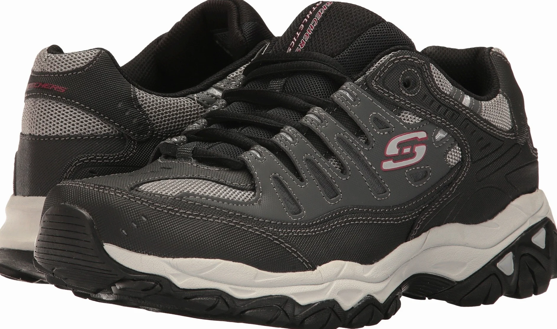 Skechers Sport Afterburn Zapatilla de Deporte con Espuma viscoelástica y Cordones