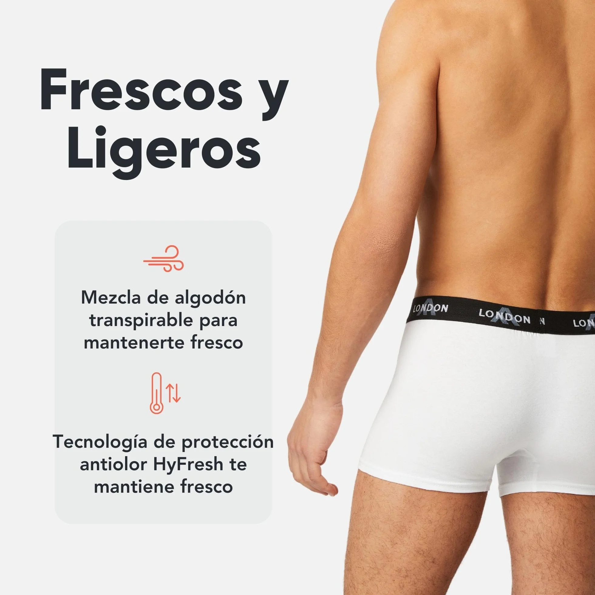 FM London Bóxers para Hombre Suaves Ropa Interior Elástica Paquete de 4/8