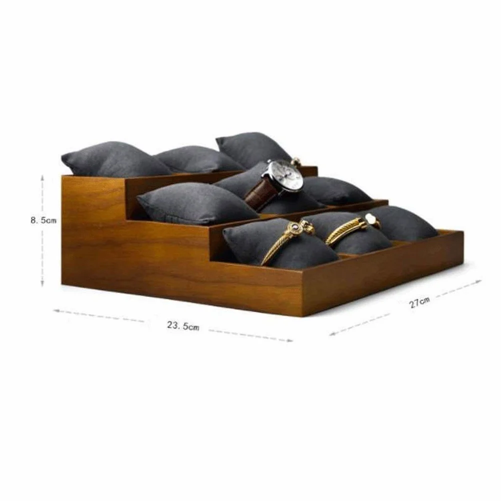 XBTGS Joyero de madera, organizador de joyas con bandeja extraíble, regalo para tus seres queridos