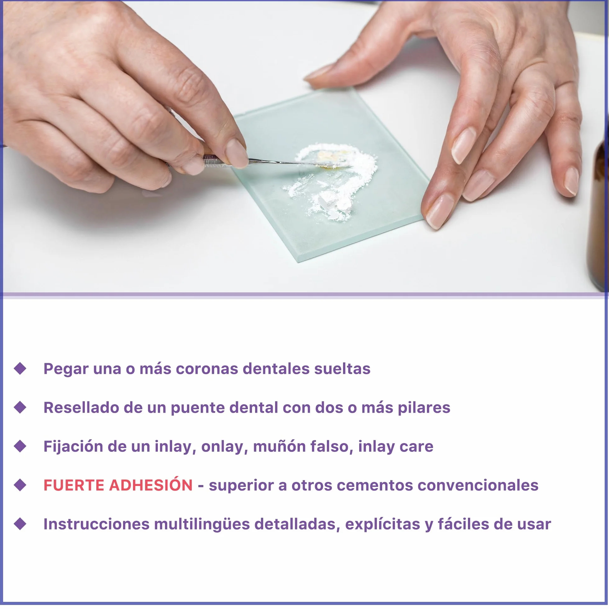 MEDIDENT RESCELLEMENT PLUS Adherencia reforzada para volver a sellar coronas y puentes