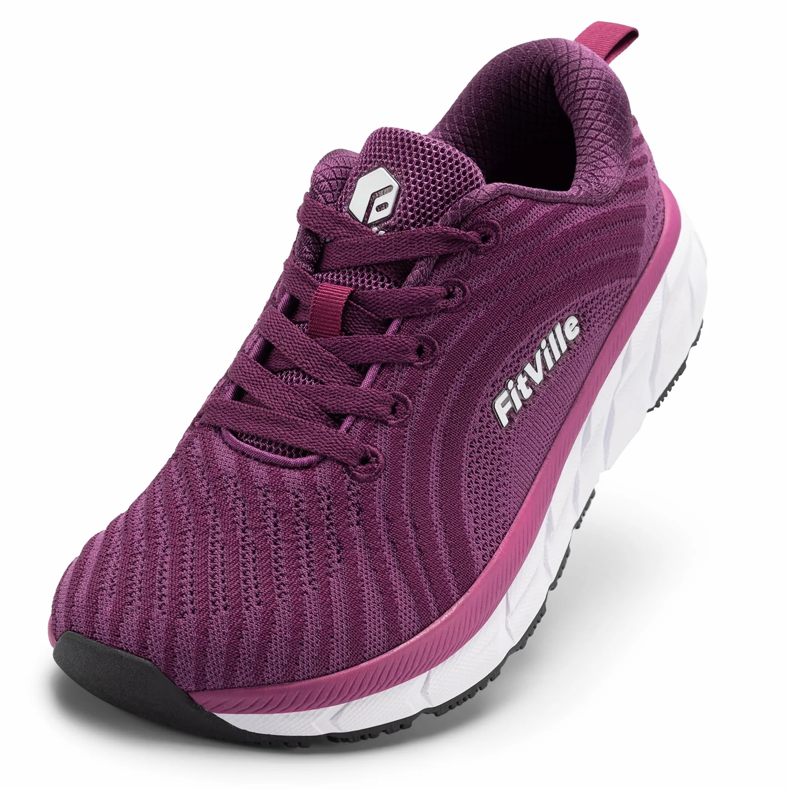 FitVille Zapatillas Running Mujer Anchas Ligeros Zapatos Gimnasia Deportivos Transpirables Caminar