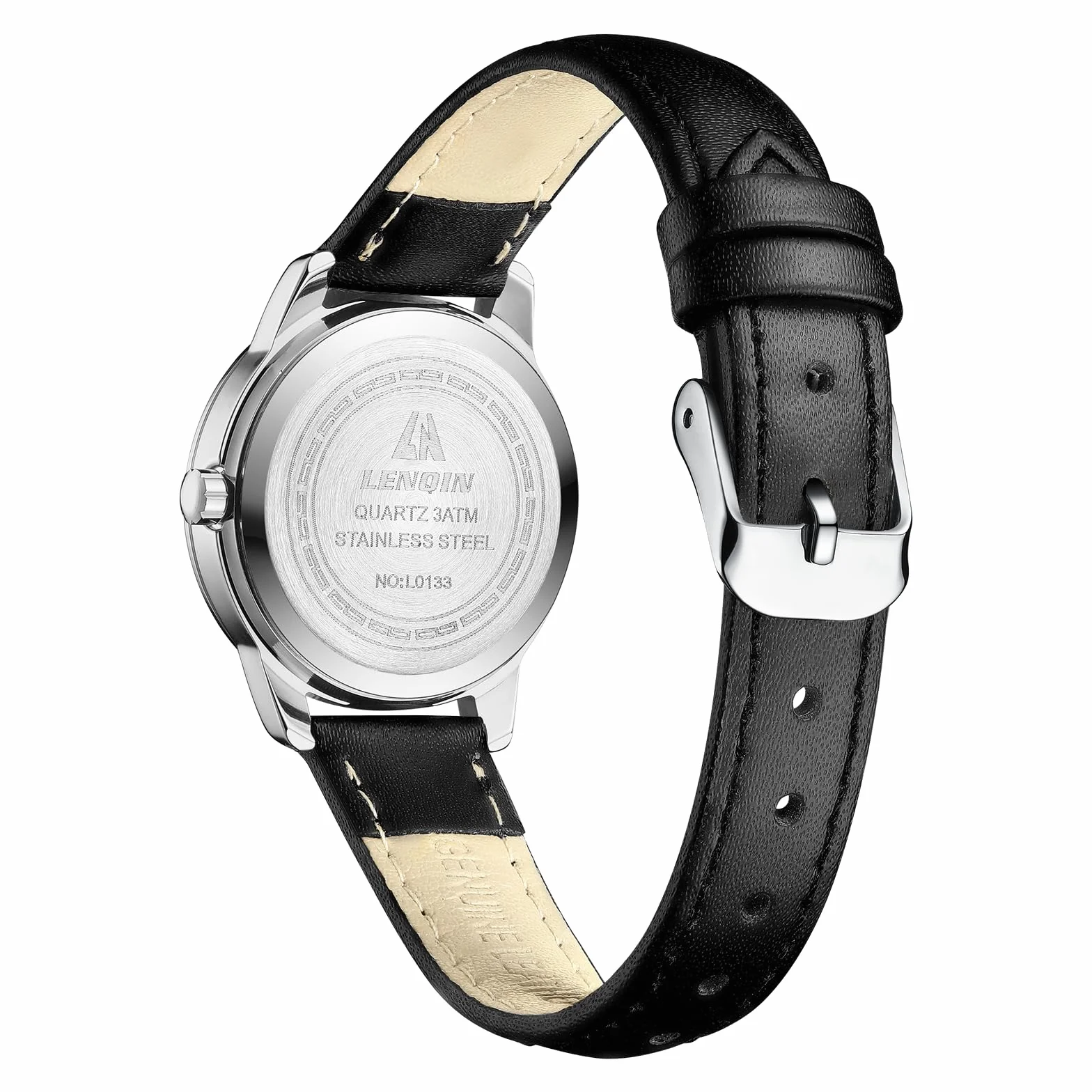 LN LENQIN Relojes Mujer Reloj De Cuarzo Analógicos para Muje Relojes De Pulsera Impermeables para Mujer con Correa De Cuero