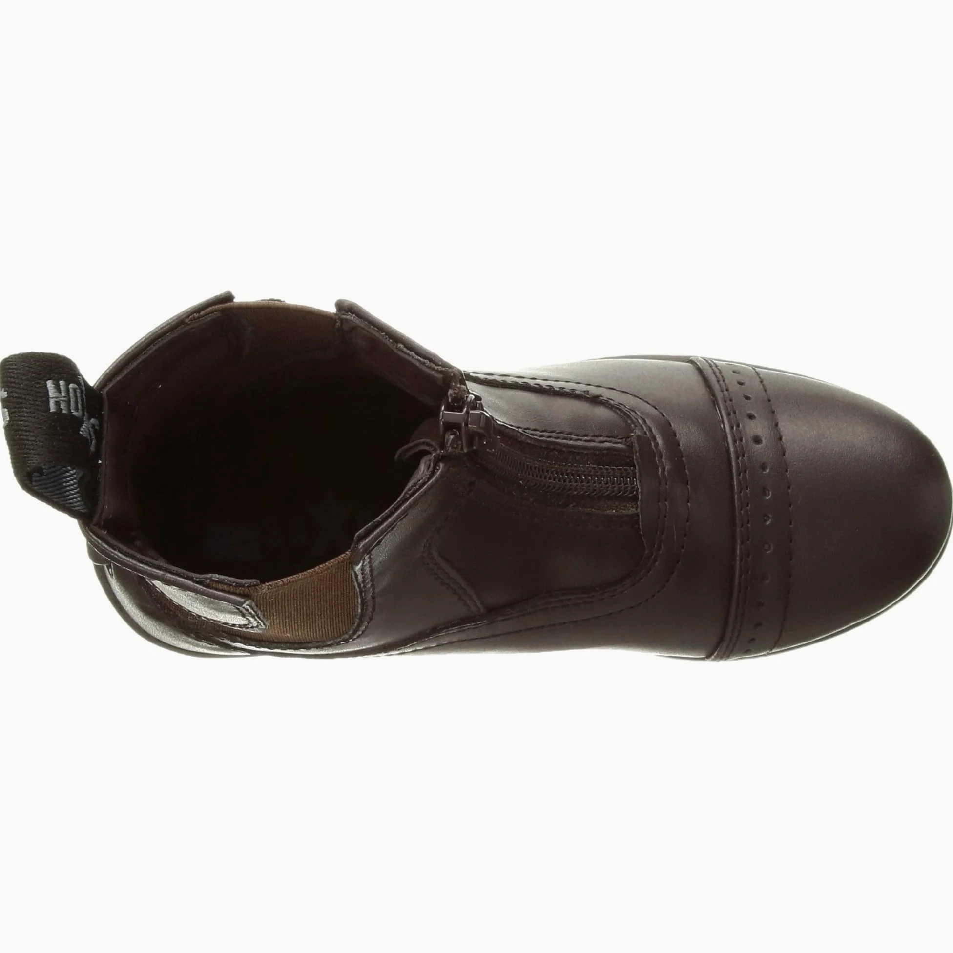 Saxon - Botines Modelo Syntovia con Cremallera para Adultos Unisex (38 EU) (Marrón)