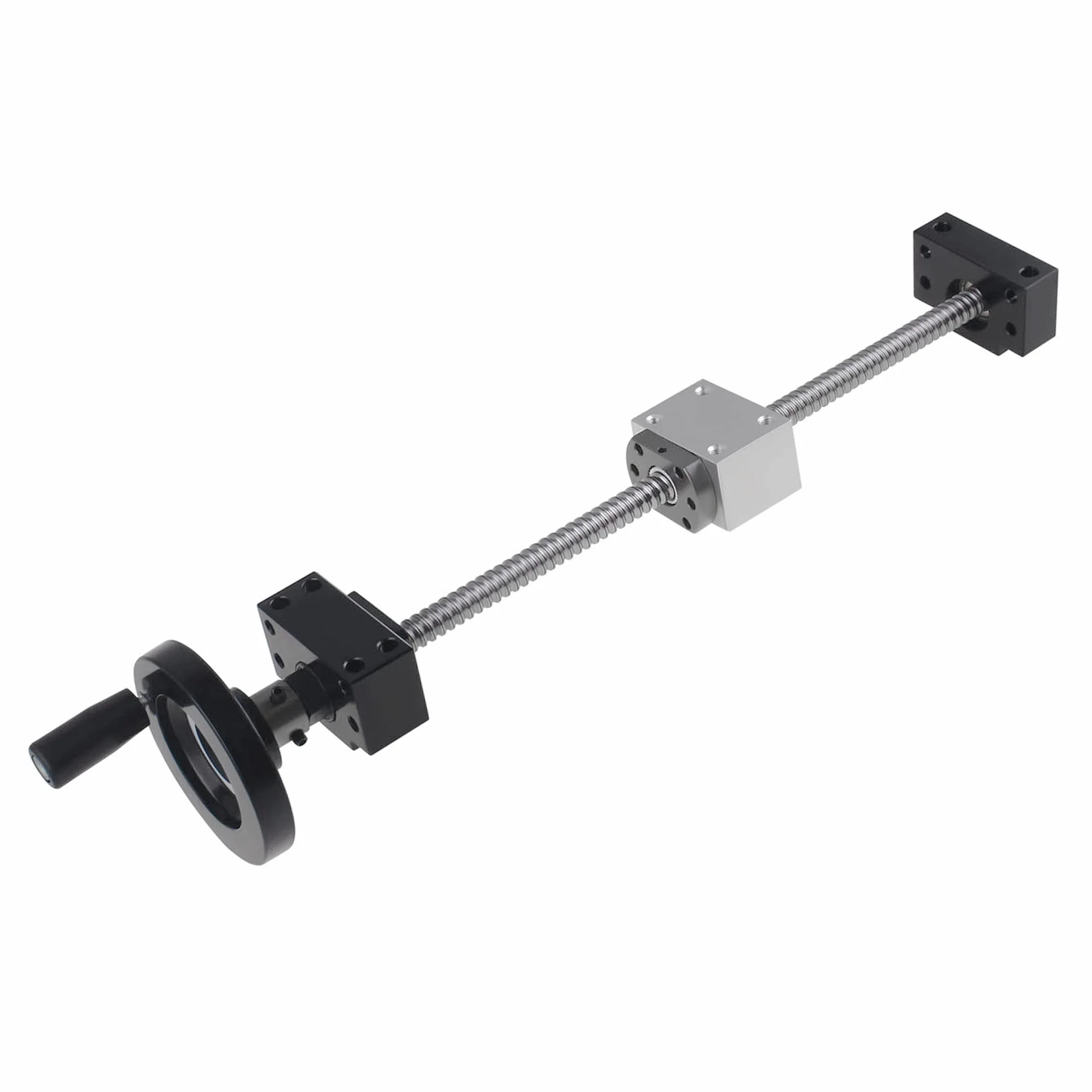 CNCMANS SFU1204 Juego de husillo de bolas de 250 mm 12 mm acero inoxidable con soporte BK10/BF10