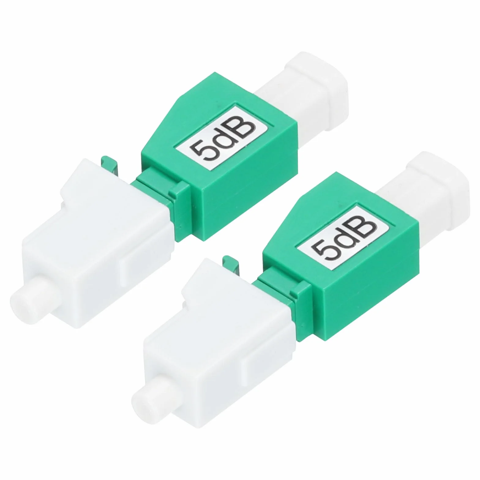 QUARKZMAN Atenuador Fibra Óptica LC/APC SM 5dB, Macho a Hembra, Paquete de 2