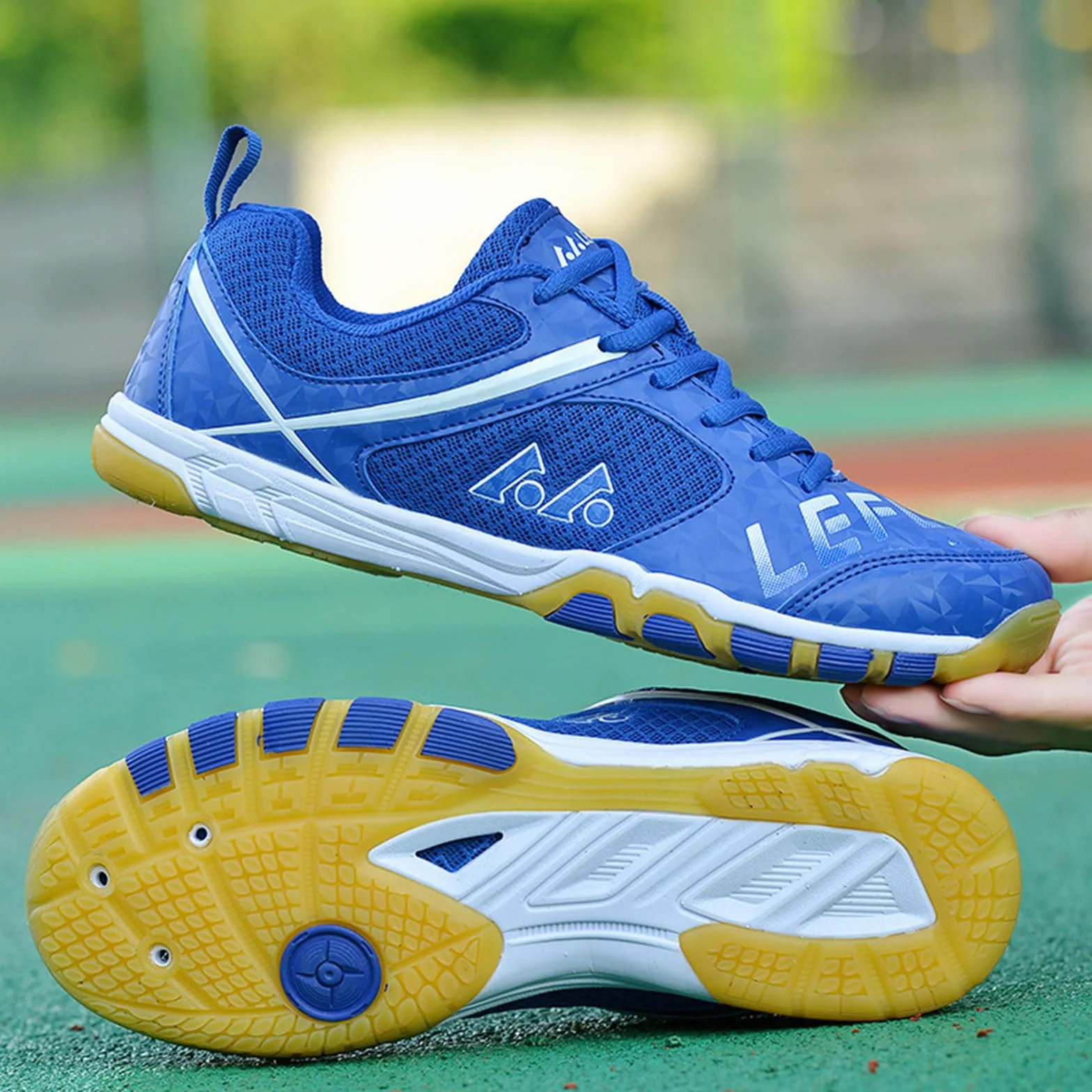 Zapatos de bádminton para hombre y mujer de malla para tenis de interior, squash, pickleball
