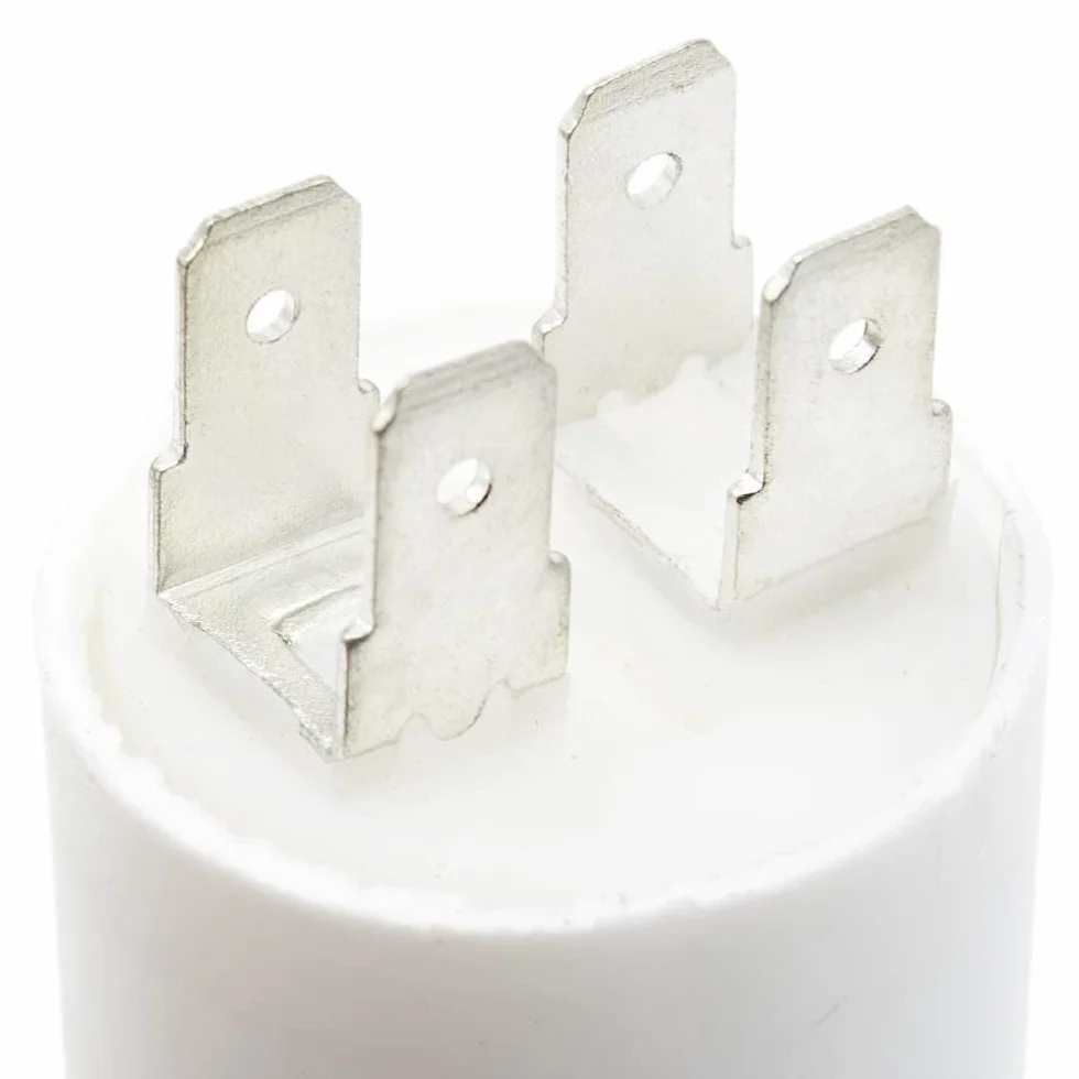 Condensador de arranque 450V 30µF 4 pines M8 para motores eléctricos