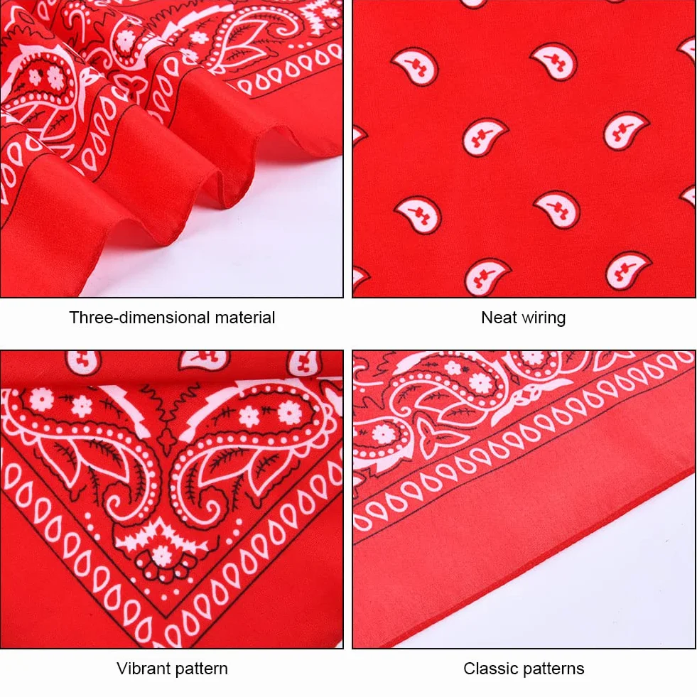 Aomig Pañuelos Cabeza Mujer, Pañuelo Pirata con Diseño Único Estampado, Bandana Hombre de Moda y Deporte, Pañuelos de Colores Unisex para Cuello, Cabeza, Muñeca, Adultos y Niños, 54 X 54 cm
