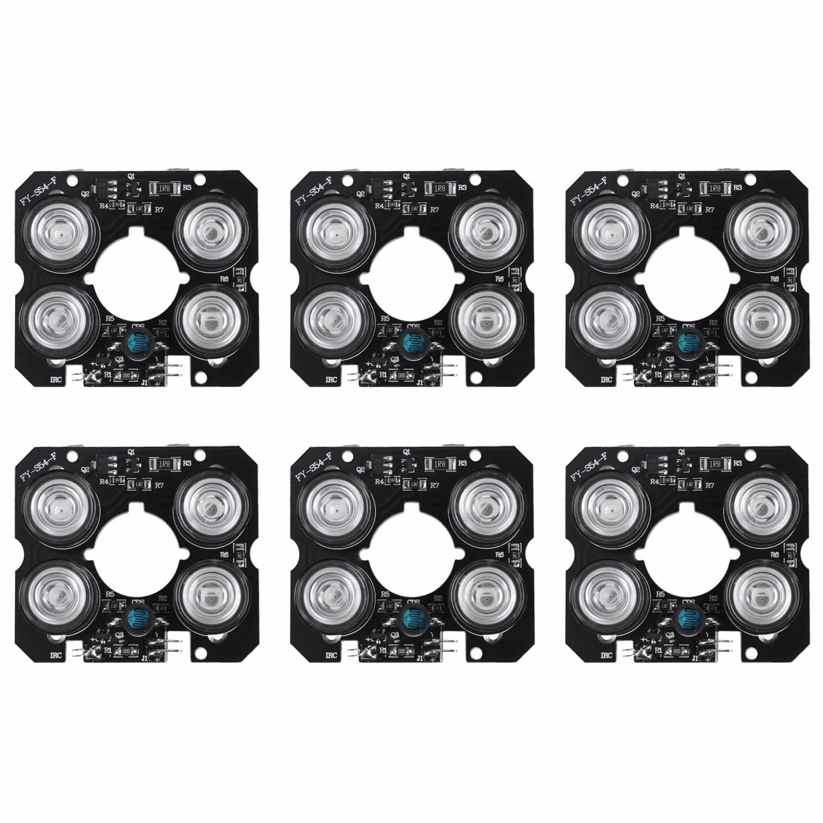 Array IR LED Luz Punto 4X Panel Infrarrojo 52mm para Cámara CCTV