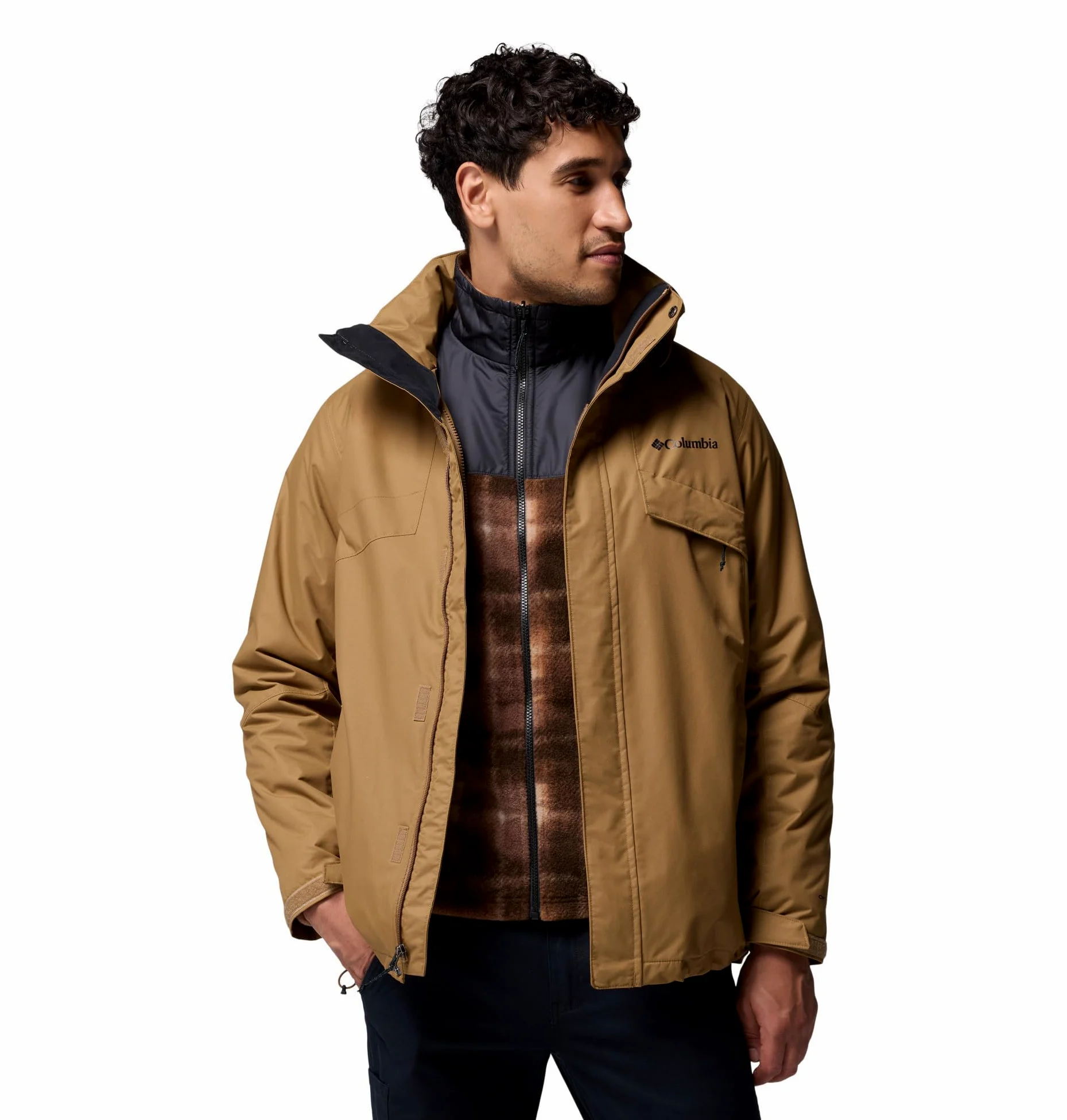 Columbia Abrigo de Invierno Intercambiable 3 en 1 para Hombre