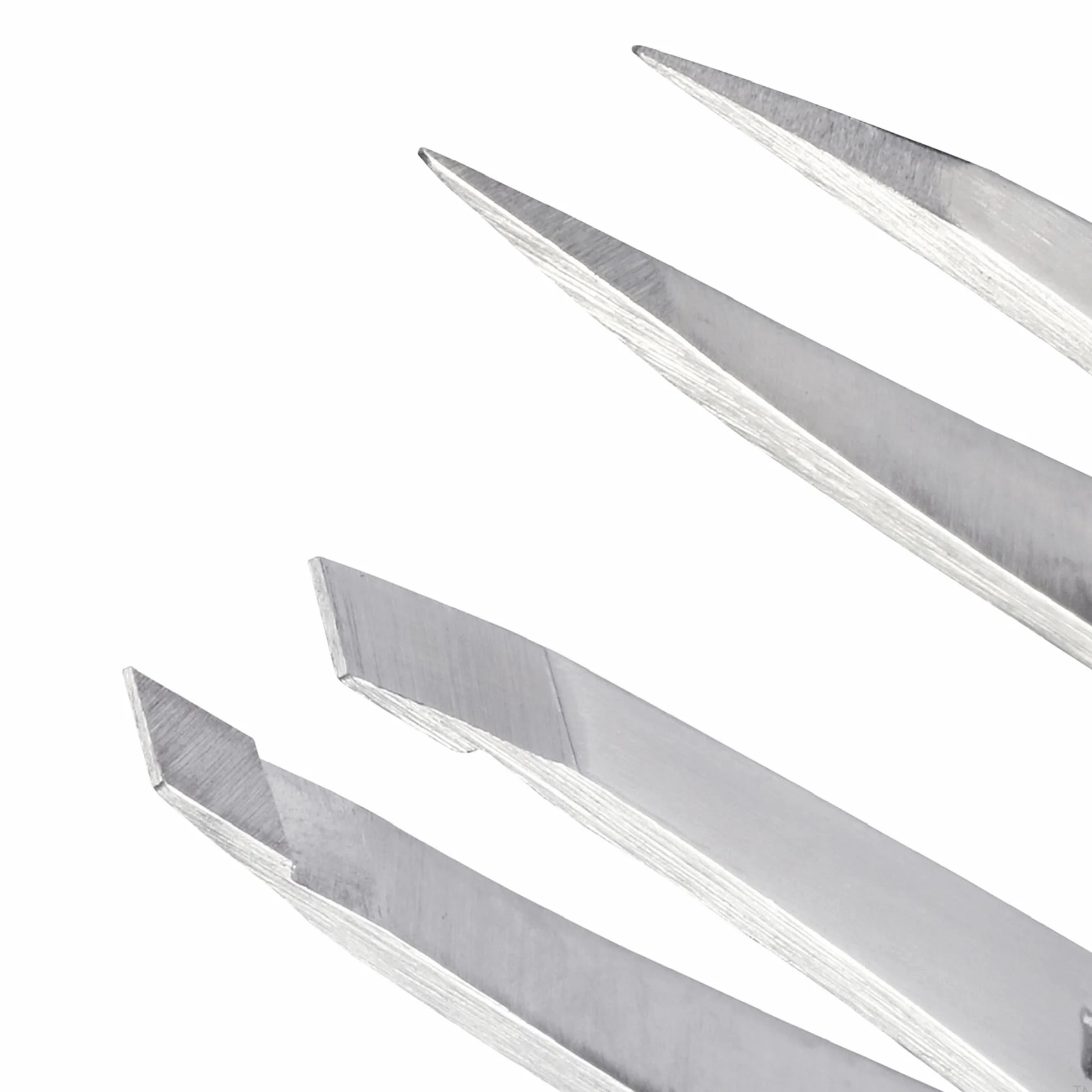 Tweezerman Juego de pinzas pequeñas con estuche de viaje, pinza puntiaguda e inclinada