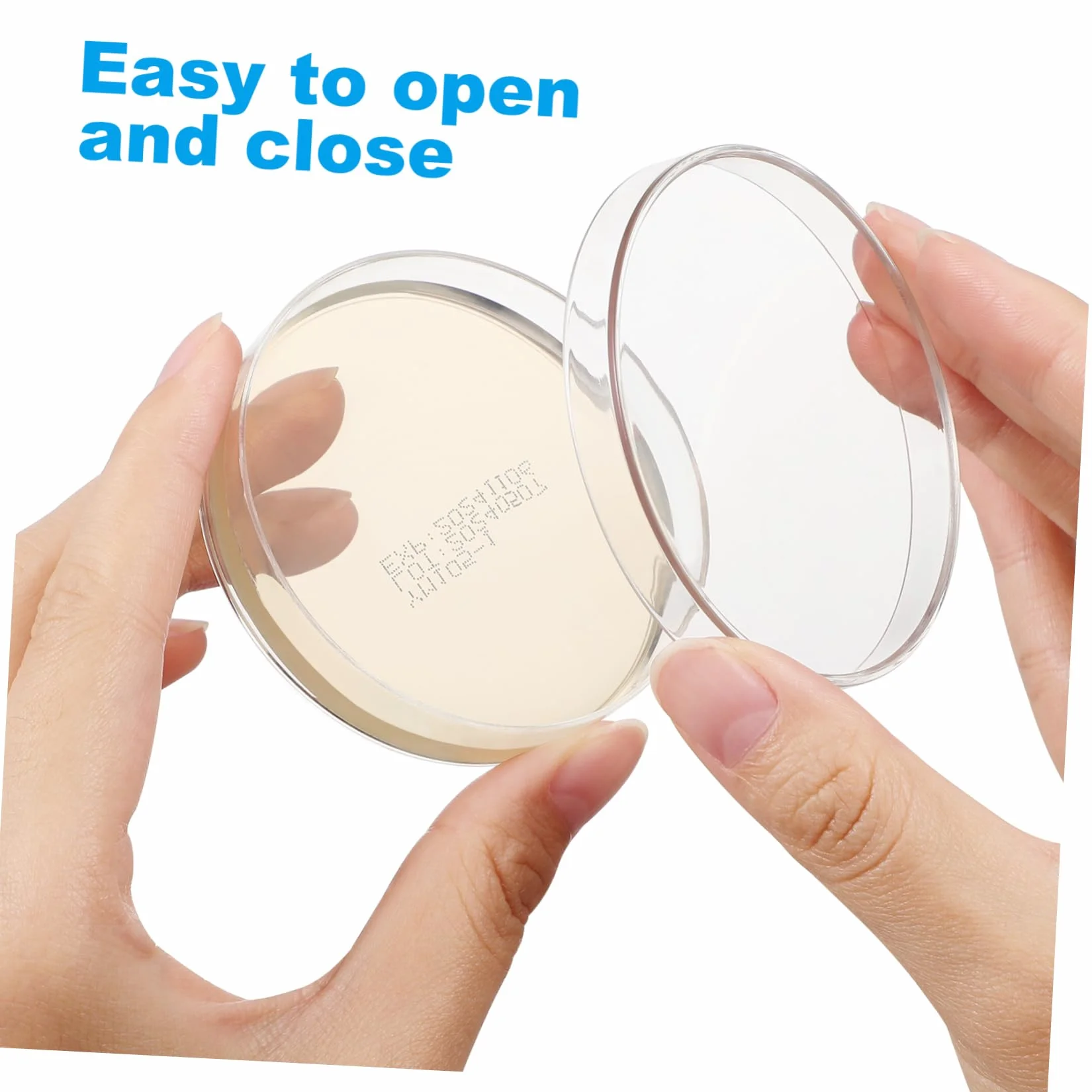 Placas De Petri Prellenadas De Agar Nutritivo 7cm, 10 Unidades, Esterilizadas Para Laboratorio