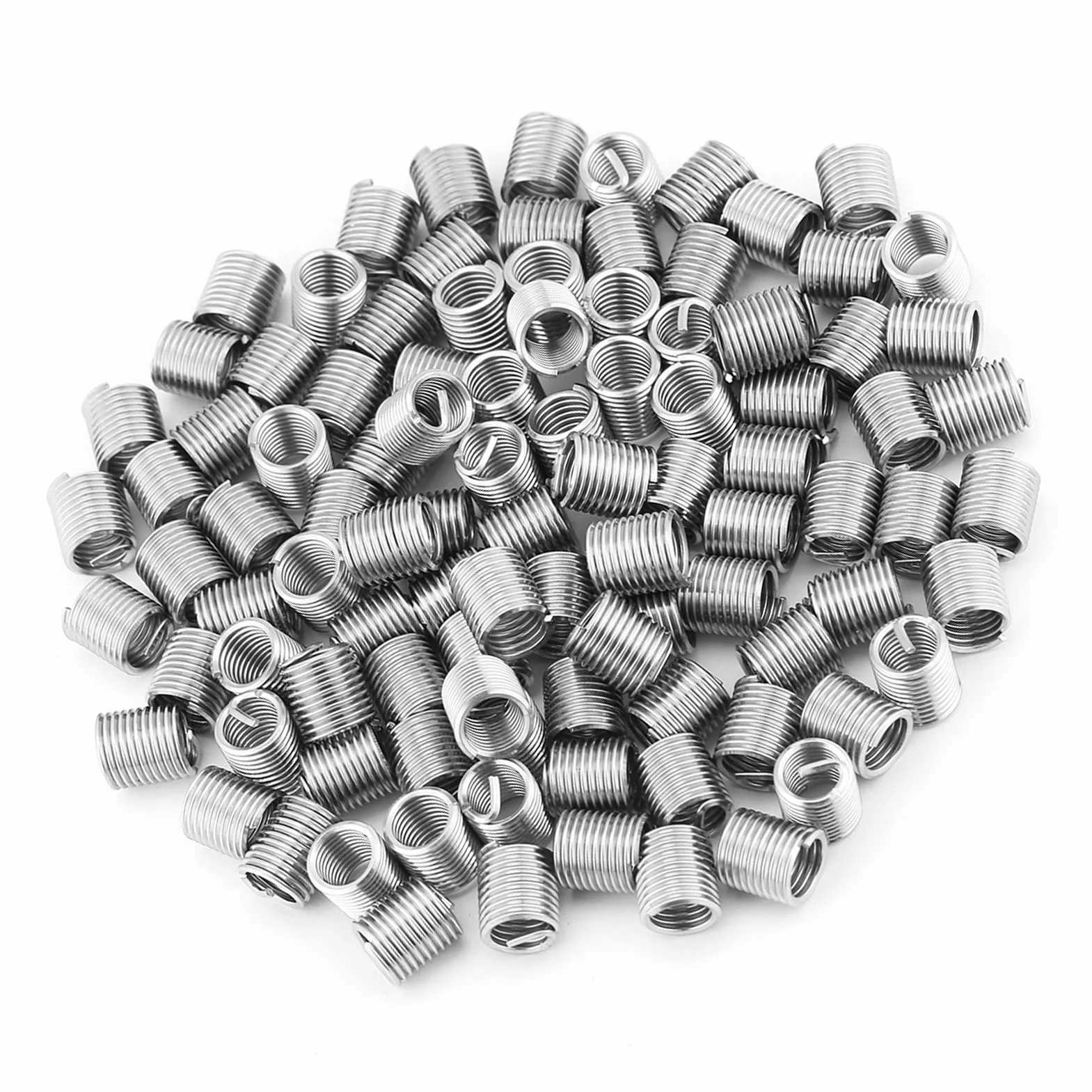 Helicoil M8 X 1,25 Acero Inoxidable 304 100 Piezas Inserto de Rosca Helicoidal 2D Longitud