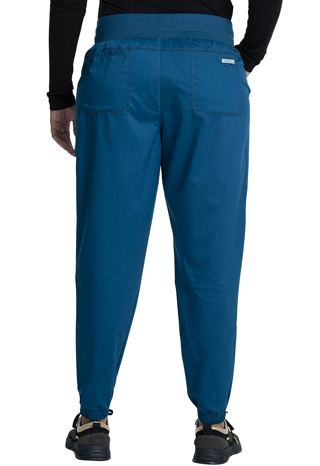 CHEROKEE Workwear WW Revolution Natural Rise Jogger, WW011 | 5 bolsillos, tiro natural, sarga de tela mezclada, suave elástico en 2 direcciones, cintura de malla para cambios activos
