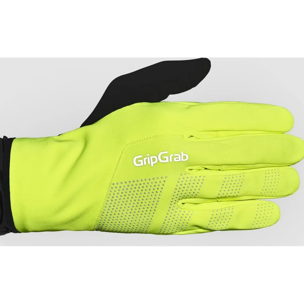 GripGrab Ride Windproof Midseason Padded Touchscreen Cycling Gloves Full Finger Breathable Bicycle Black Hiviz Winter - Guantes Ciclismo Invierno Unisex Adulto