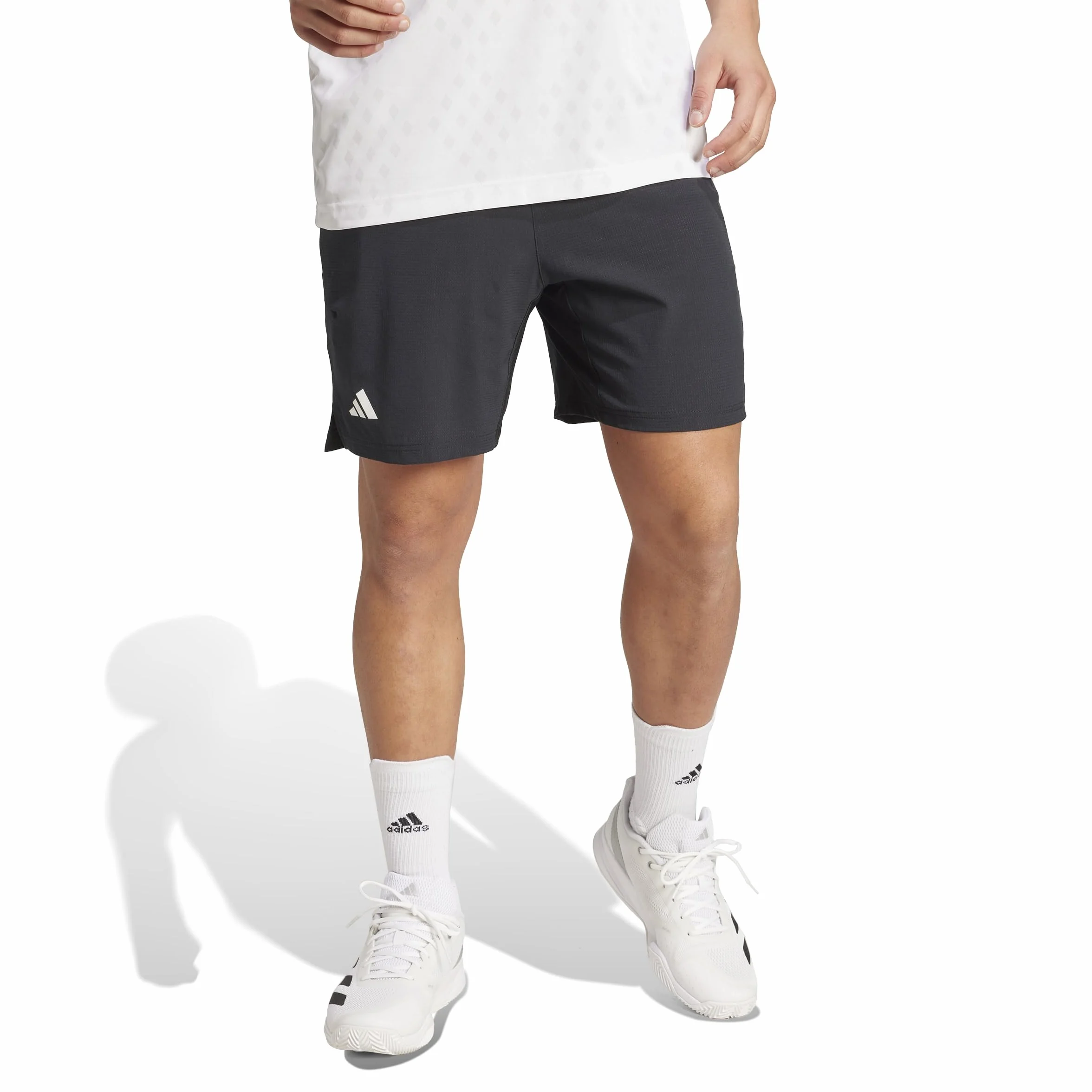 adidas Hombre Tennis Climacool Ergo Shorts, Black, L 9 Inch
