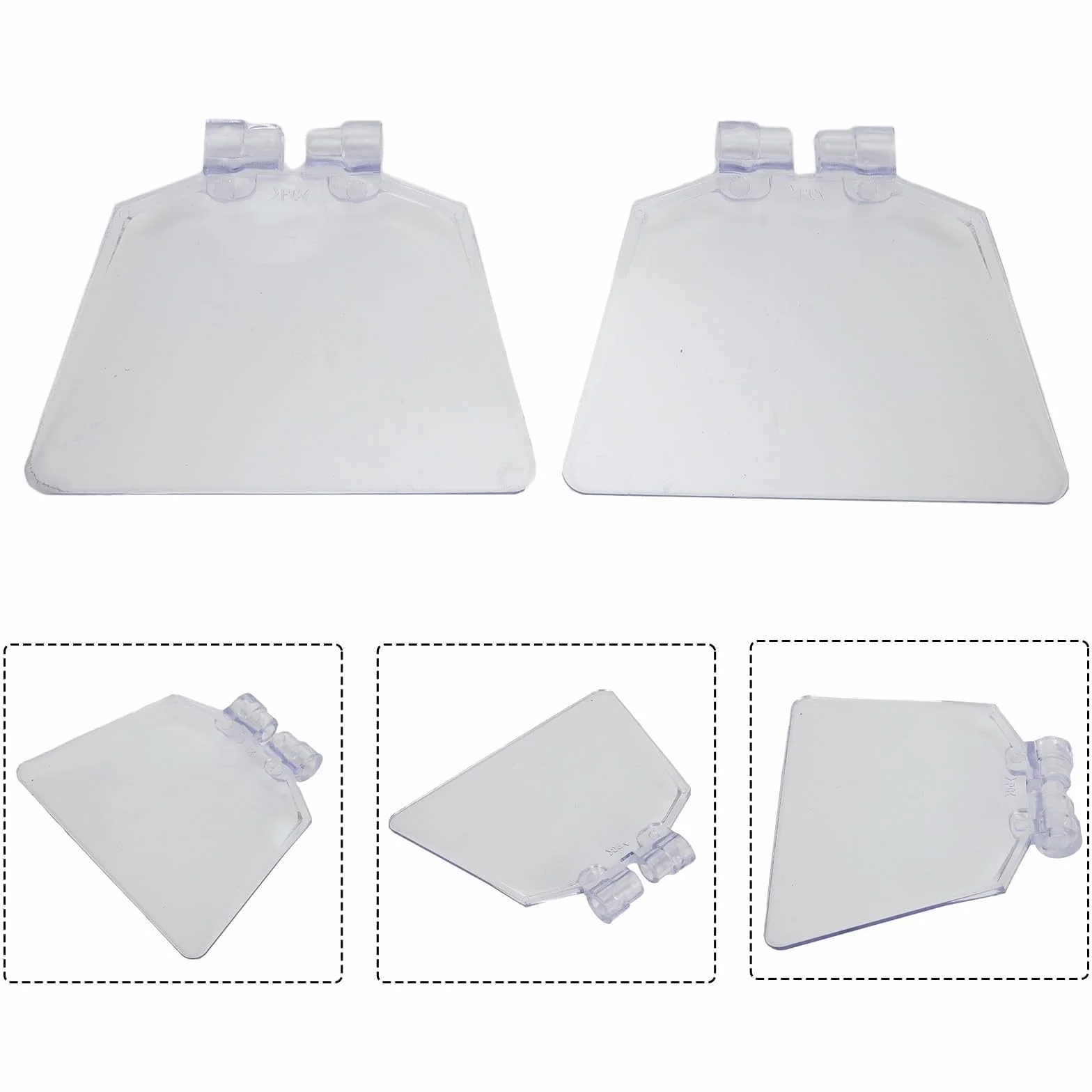 Protectores oculares para amoladora de banco, plástico ABS transparente, paquete de 2