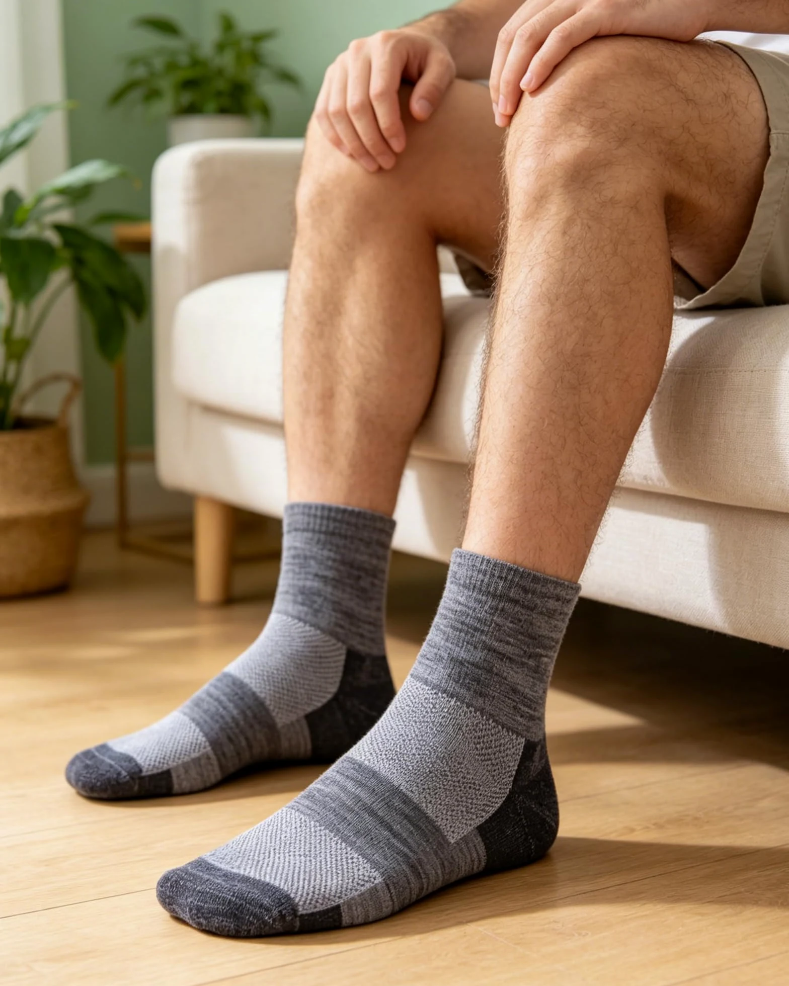 Calcetines de lana merino 90% para hombres y mujeres, calcetines de tobillo suaves y finos para atletismo, correr, senderismo, ciclismo, 3 pares