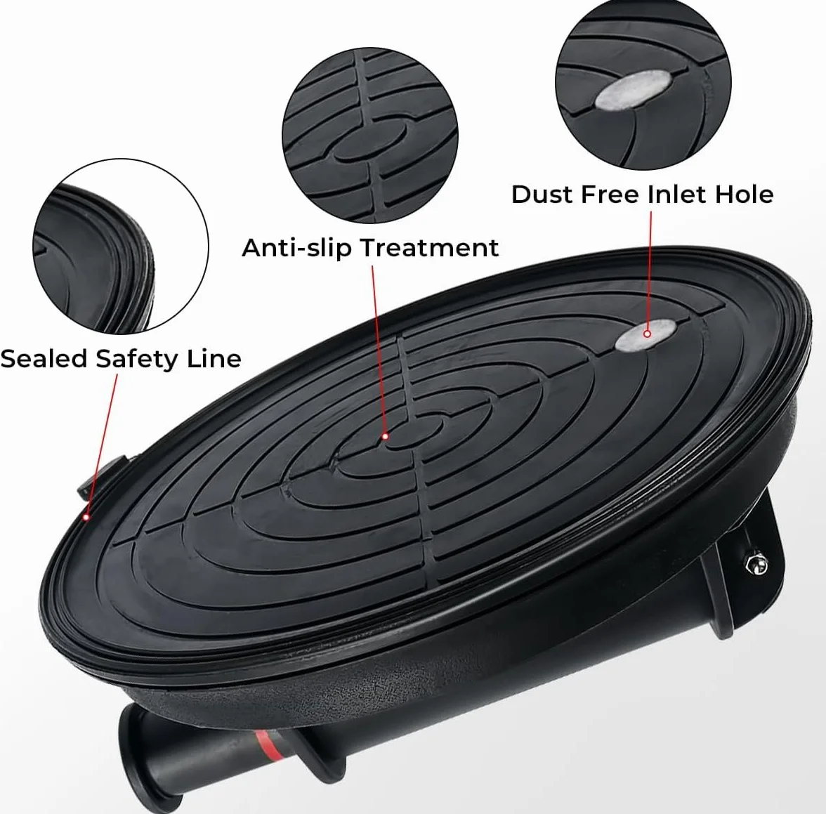 2 Piezas 8" Ventosas para Cristal 200KG, Ventosa de Vacío con Caja de Transporte