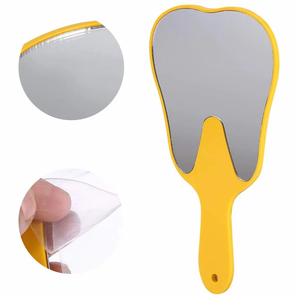 ALKITA Medical Espejo Oficina Forma Diente Molar Aumento Color Aleatorio