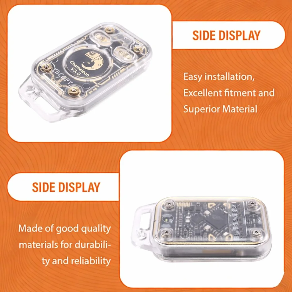 Chameleon V3.0 RFID Lector de Chips Inteligentes 125K 13.56M NFC Read Writer con 5 Llaveros UID