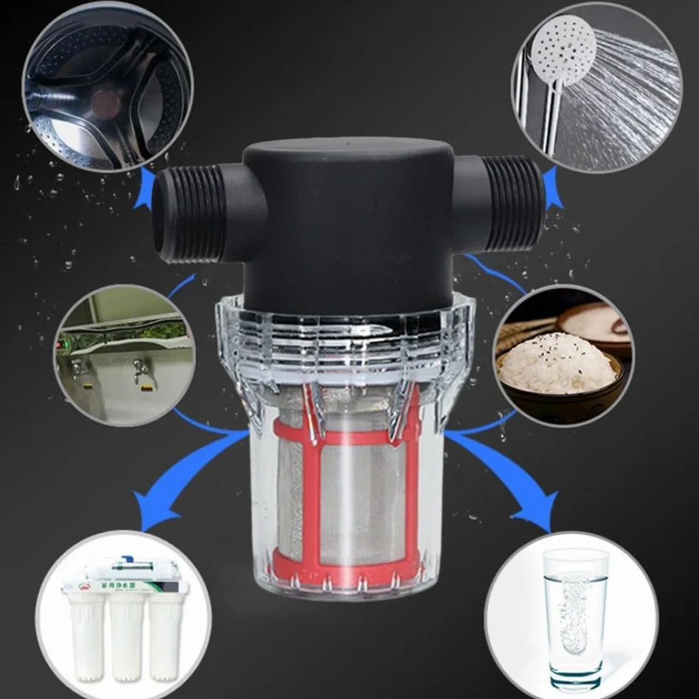 Filtro de bomba de agua 3/4 pulgadas 200 malla en línea para riego