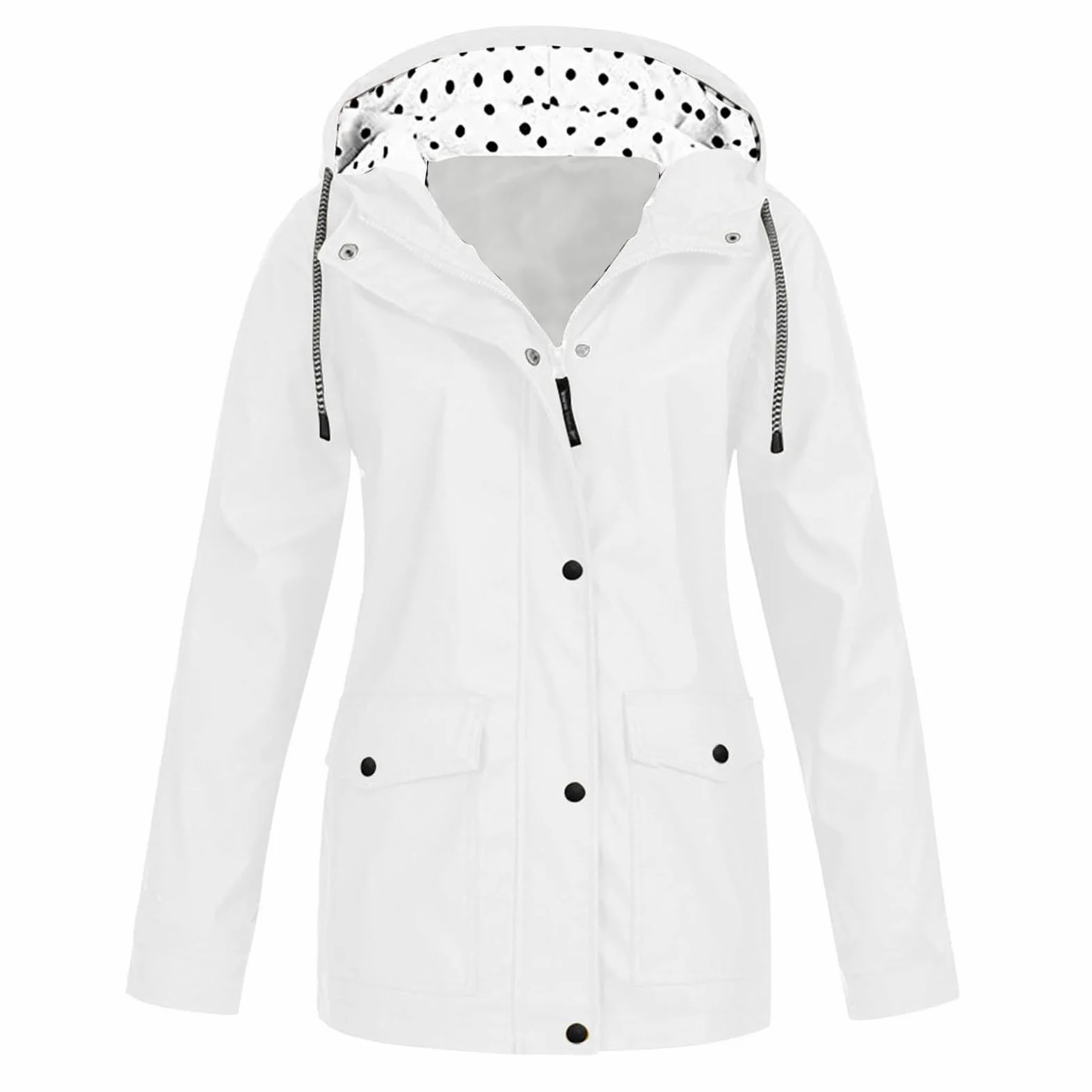 Generisch Chubasquero para mujer, impermeable, transpirable, resistente al viento, para exteriores, senderismo, chaqueta de ciclismo con capucha A21