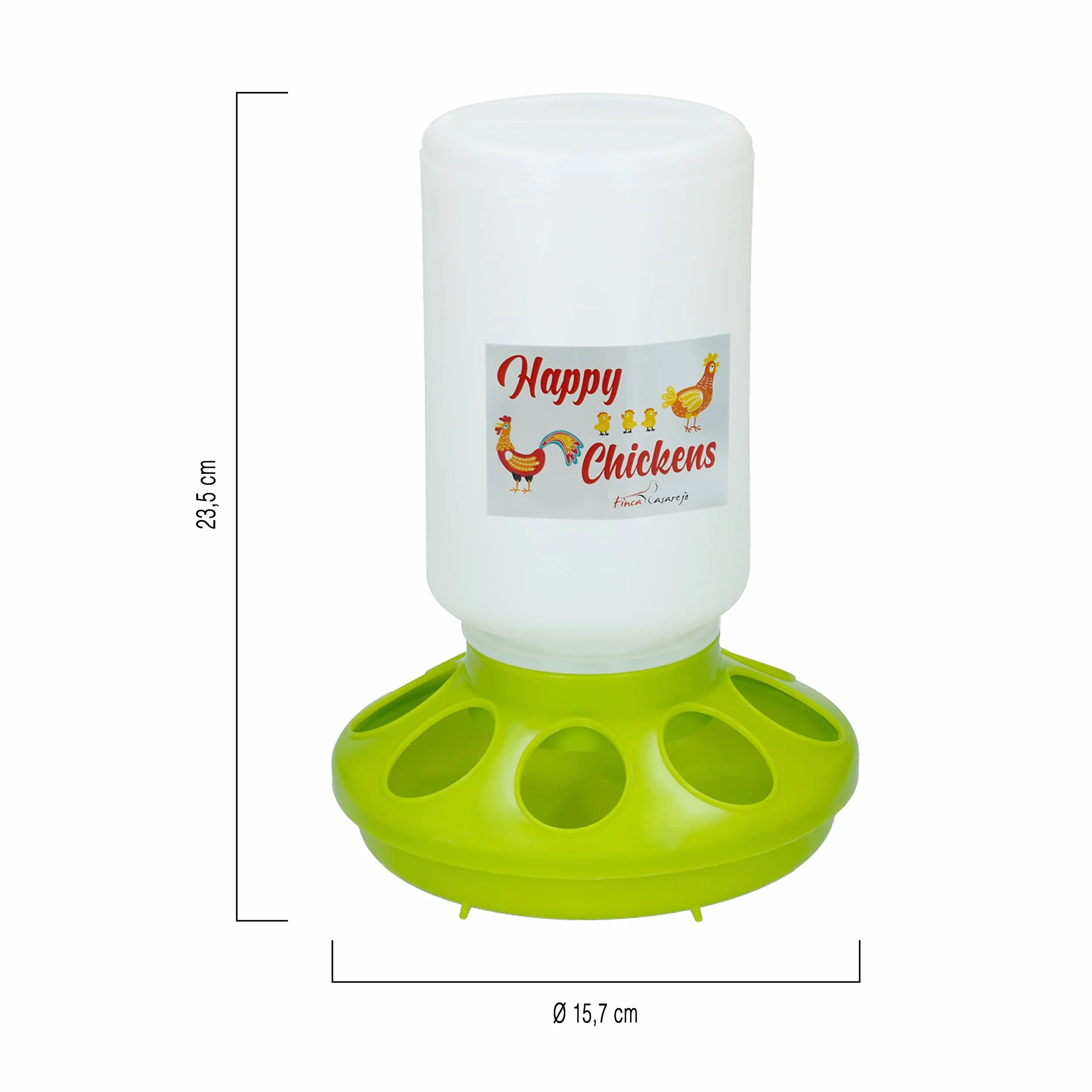 FINCA CASAREJO Bebedero y Comedero para Pollitos y Codornices Pack 1Kg 1L