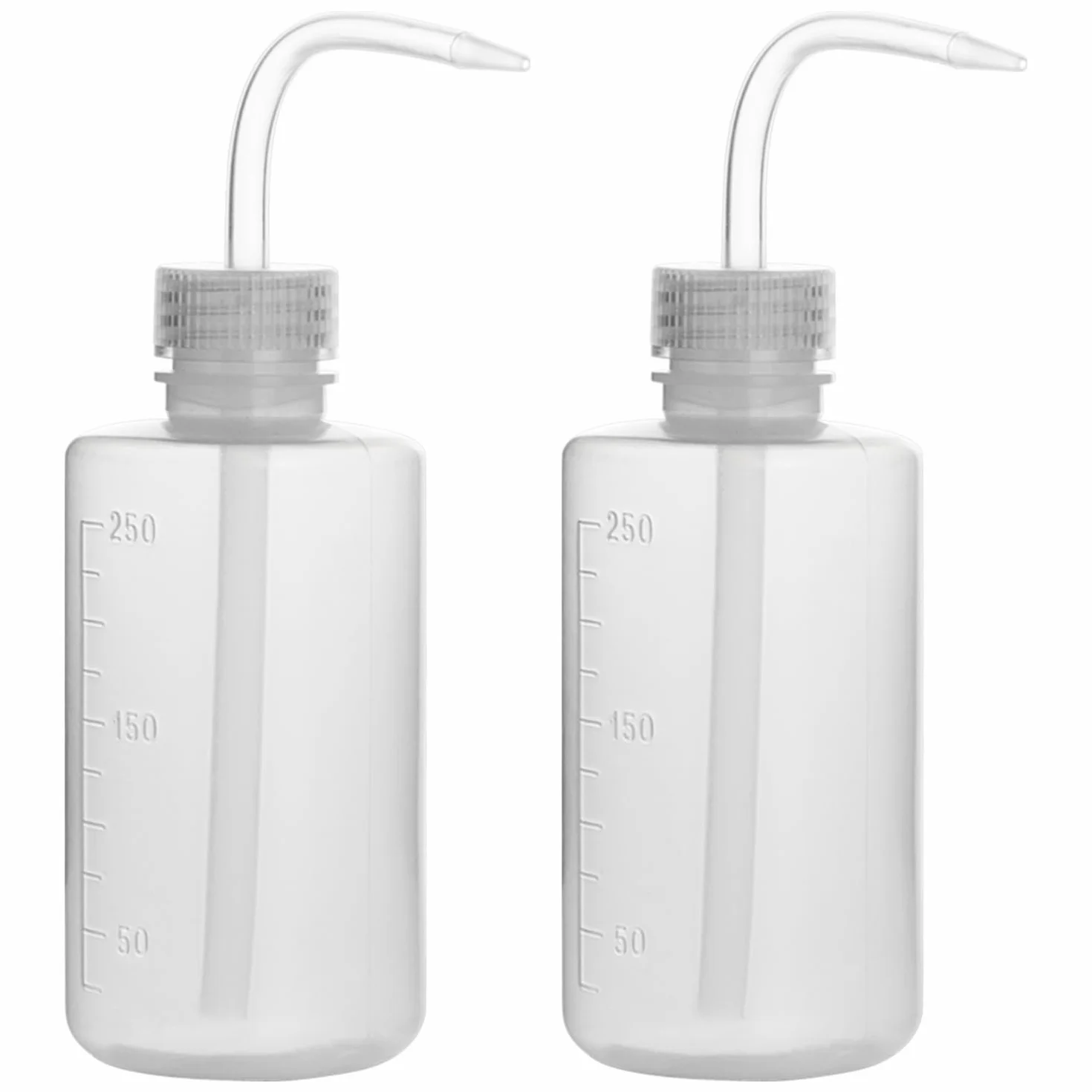 Botella de Lavado 250 ml, 2 Paquete, LDPE, Boca Estrecha, Squeeze Wash Bottle